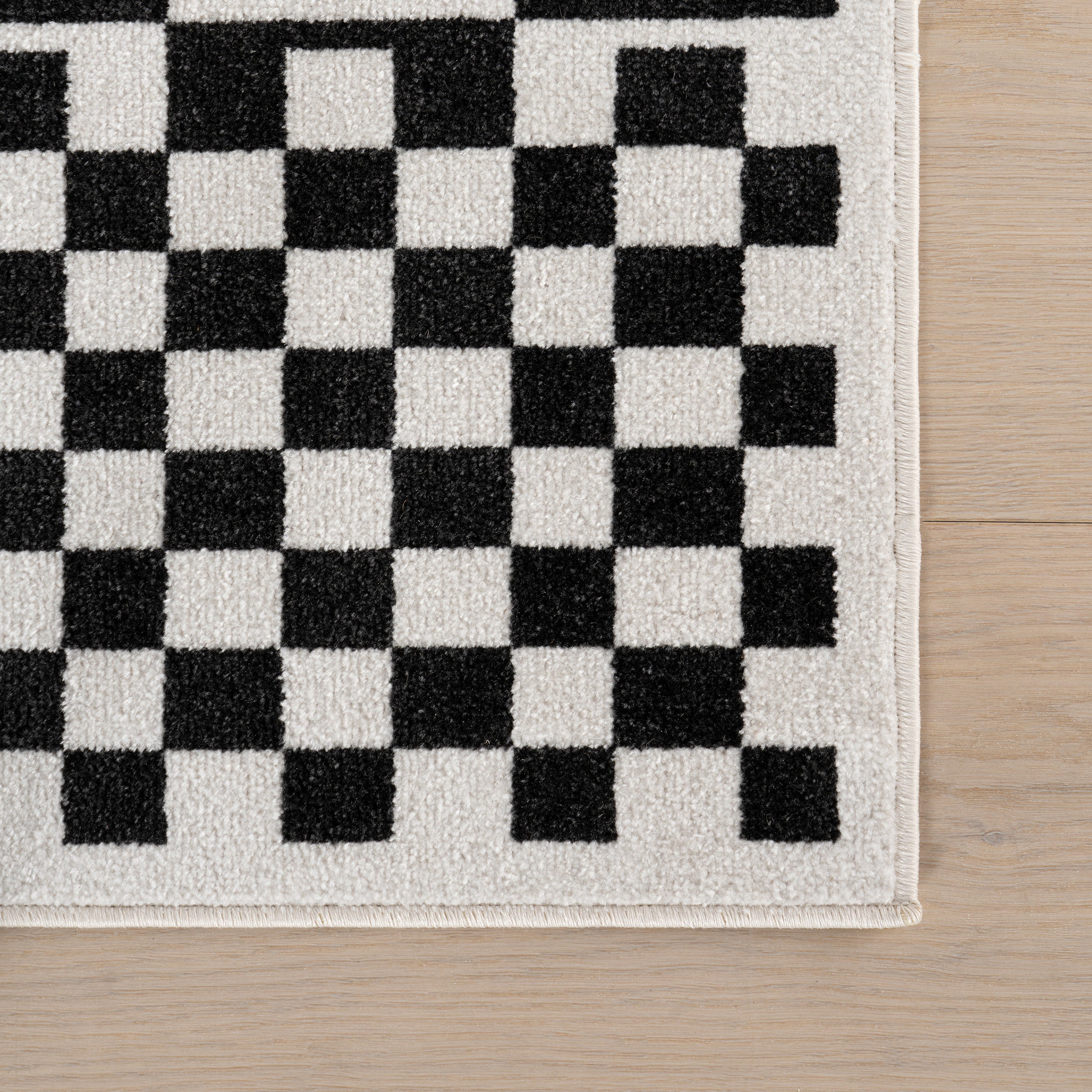 Nikita Faded Geometric Machine Washable Area Rug - Image 16
