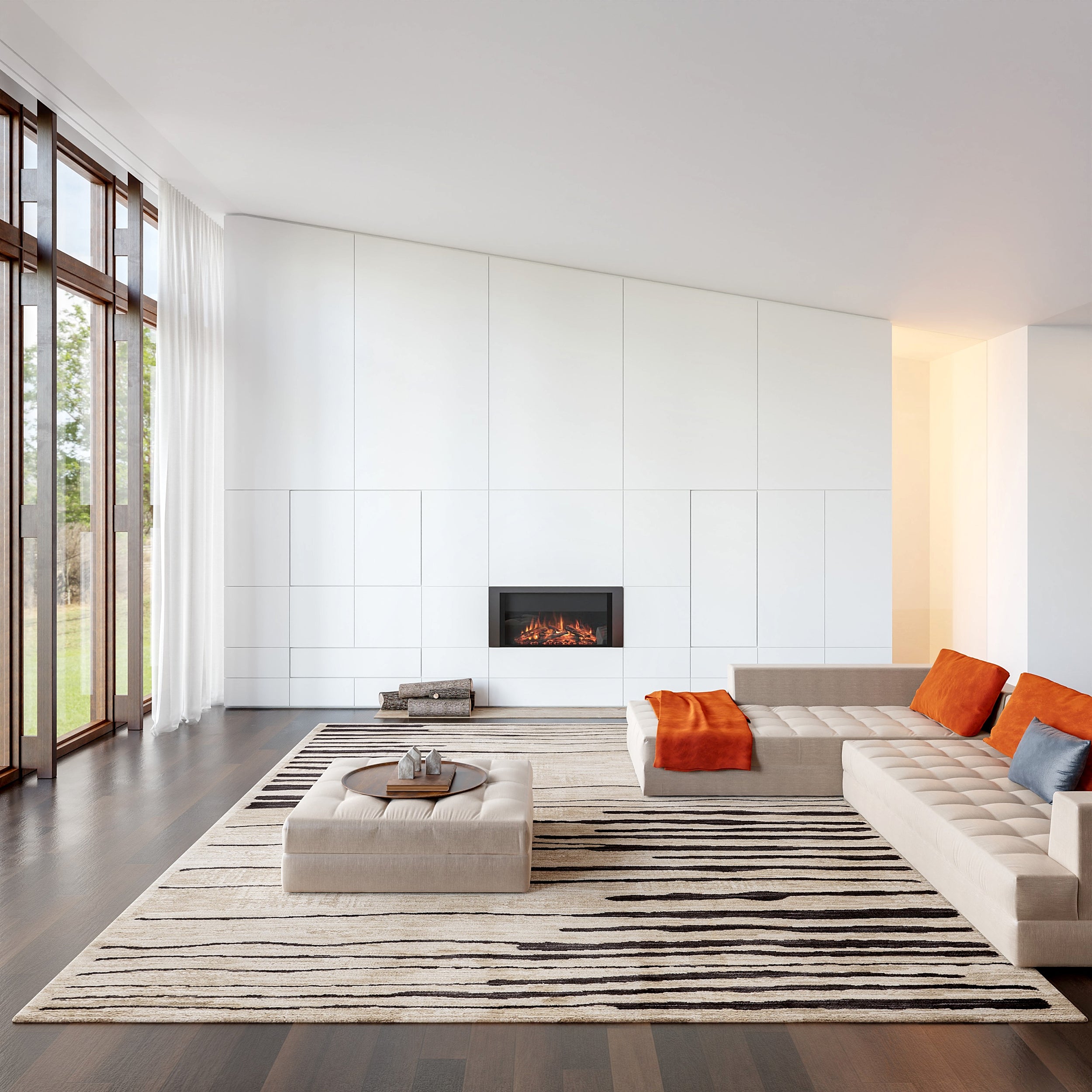 Eufemia Contemporary Abstract Area Rug - Image 2