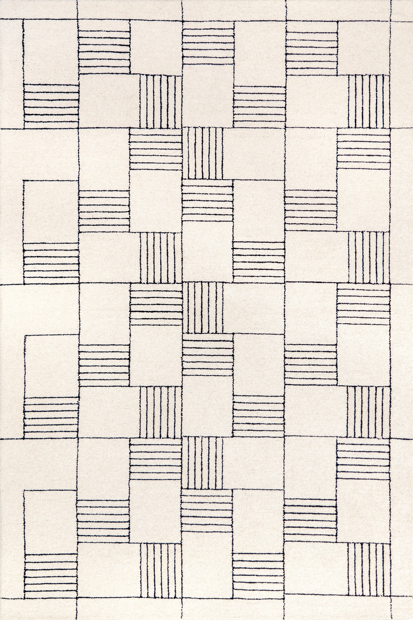 Danika Abstract Checkered Wool Area Rug - Image 10