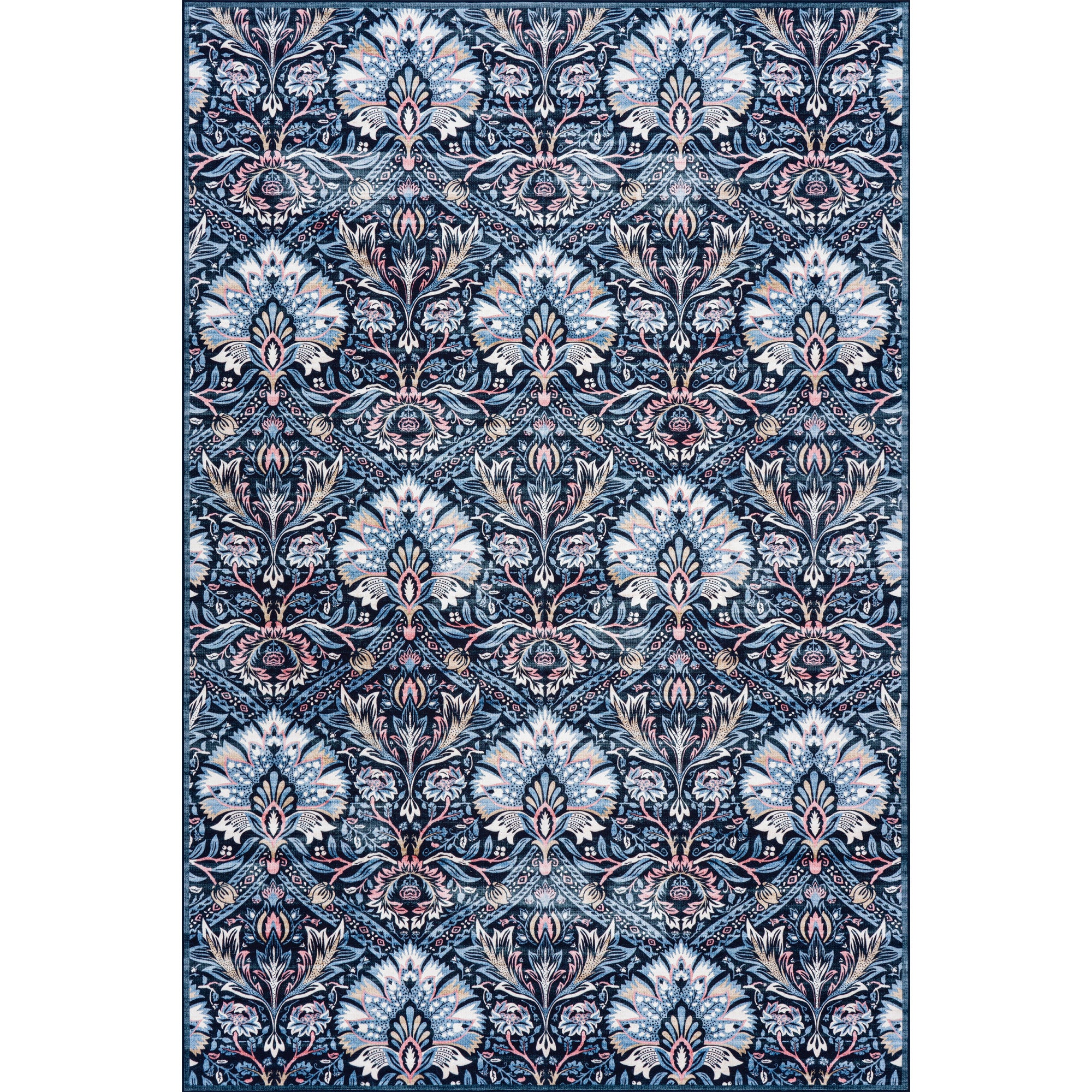 Nuloom Aurenda Floral & Paisley Washable Rug