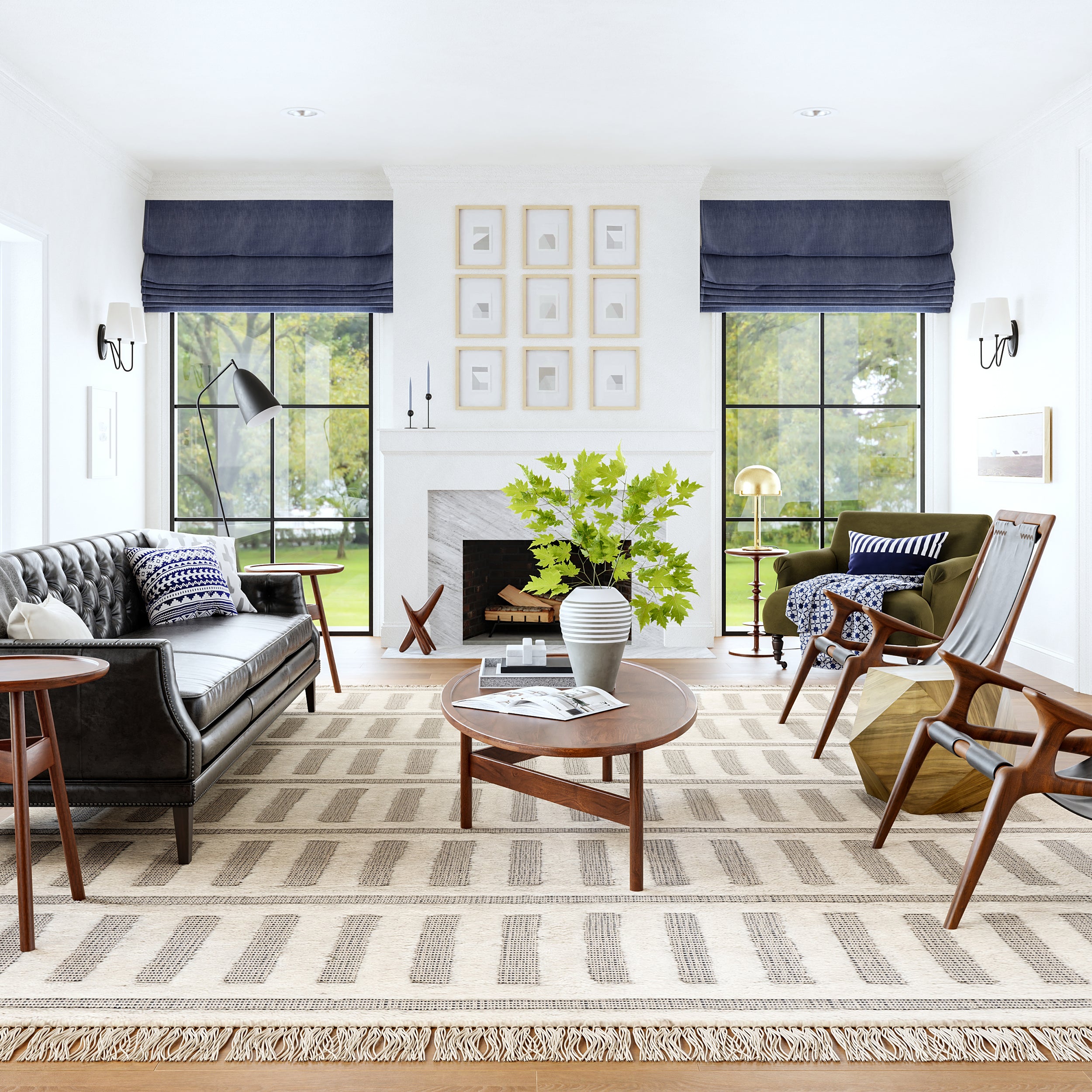 Merrick Tasseled Cotton and Wool Area Rug - Image 24