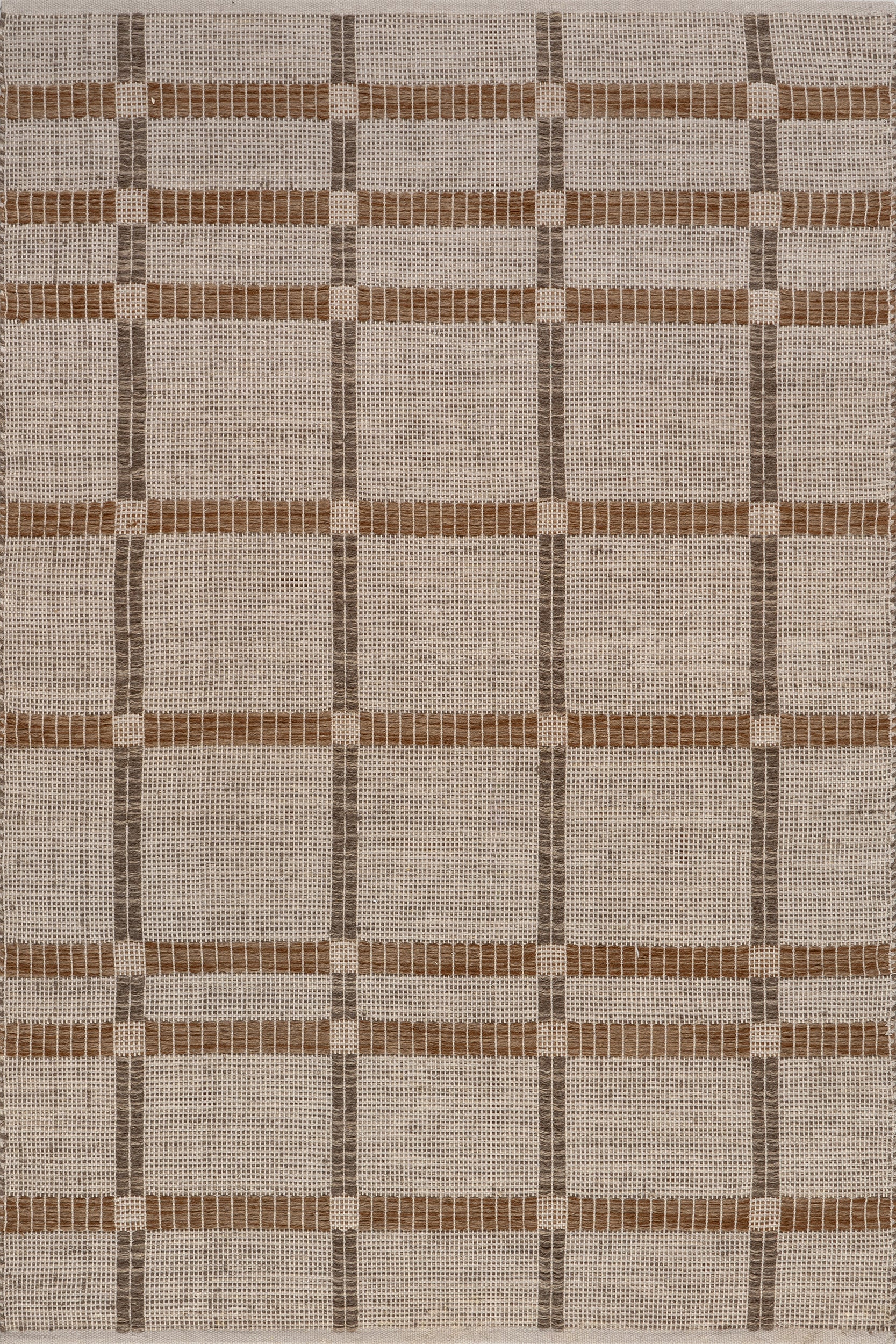 Annie Plaid Wool and Cotton Area Rug