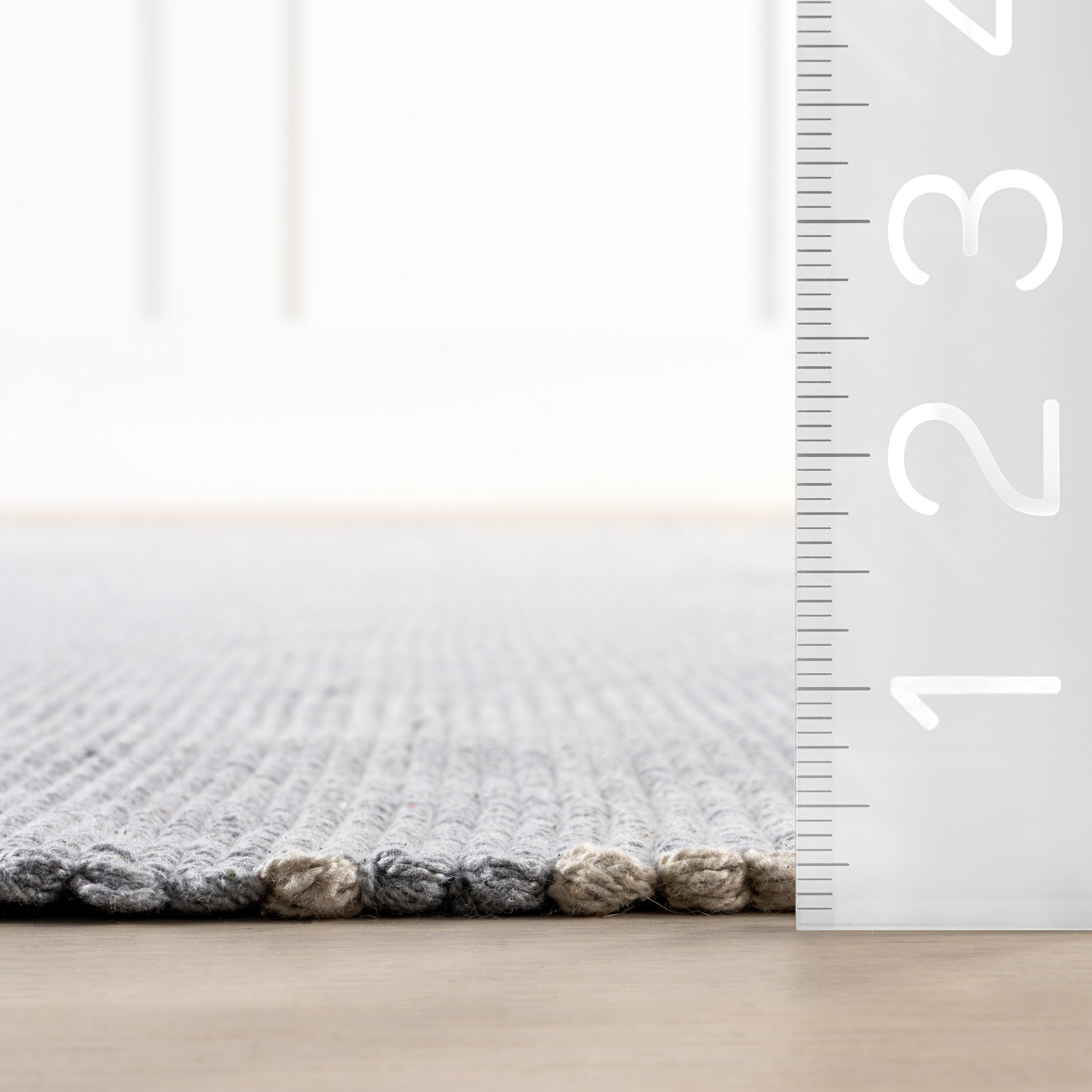 Bergamot Striped Cotton Area Rug - Image 9