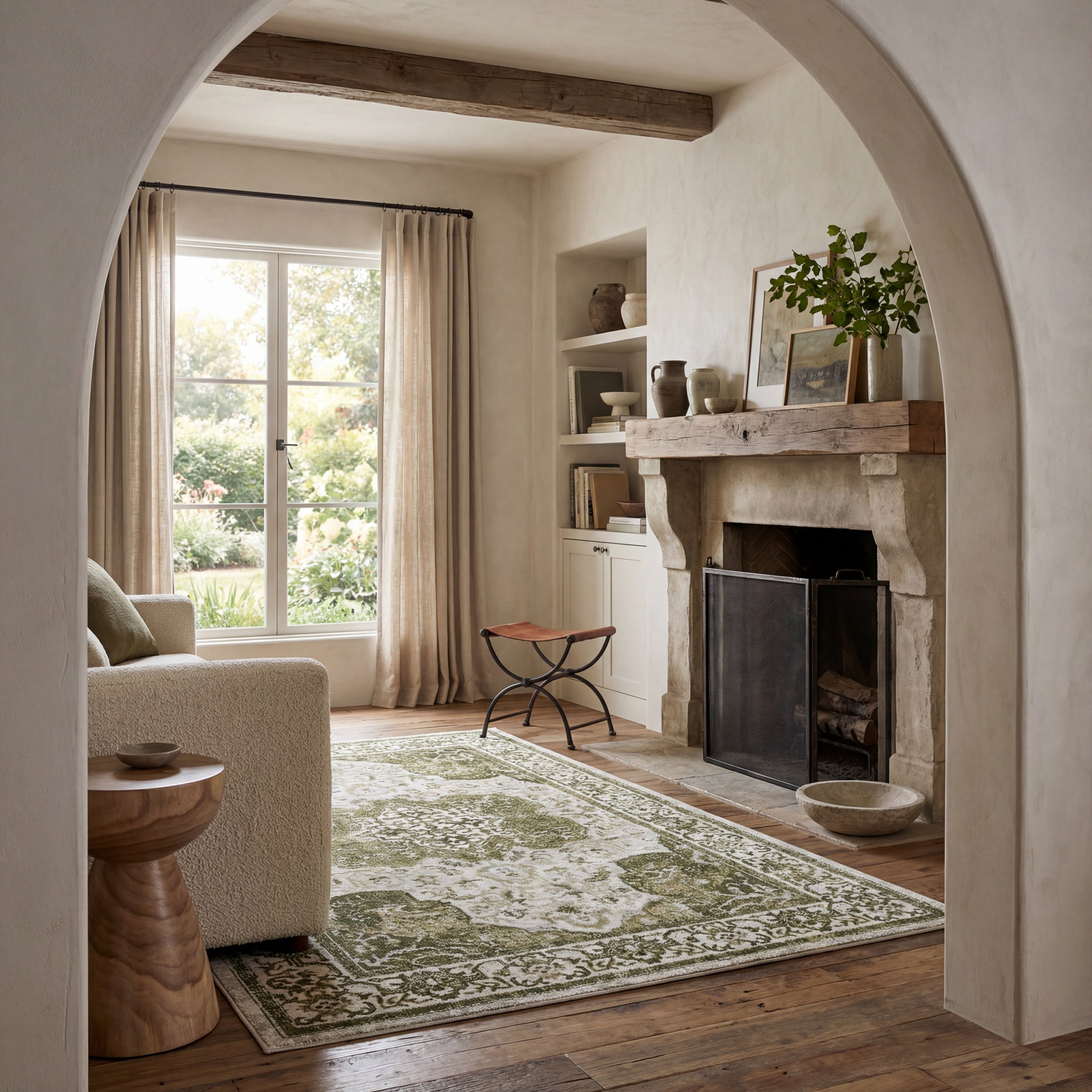 Everlee Faded Persian Machine Washable Area Rug - Image 12