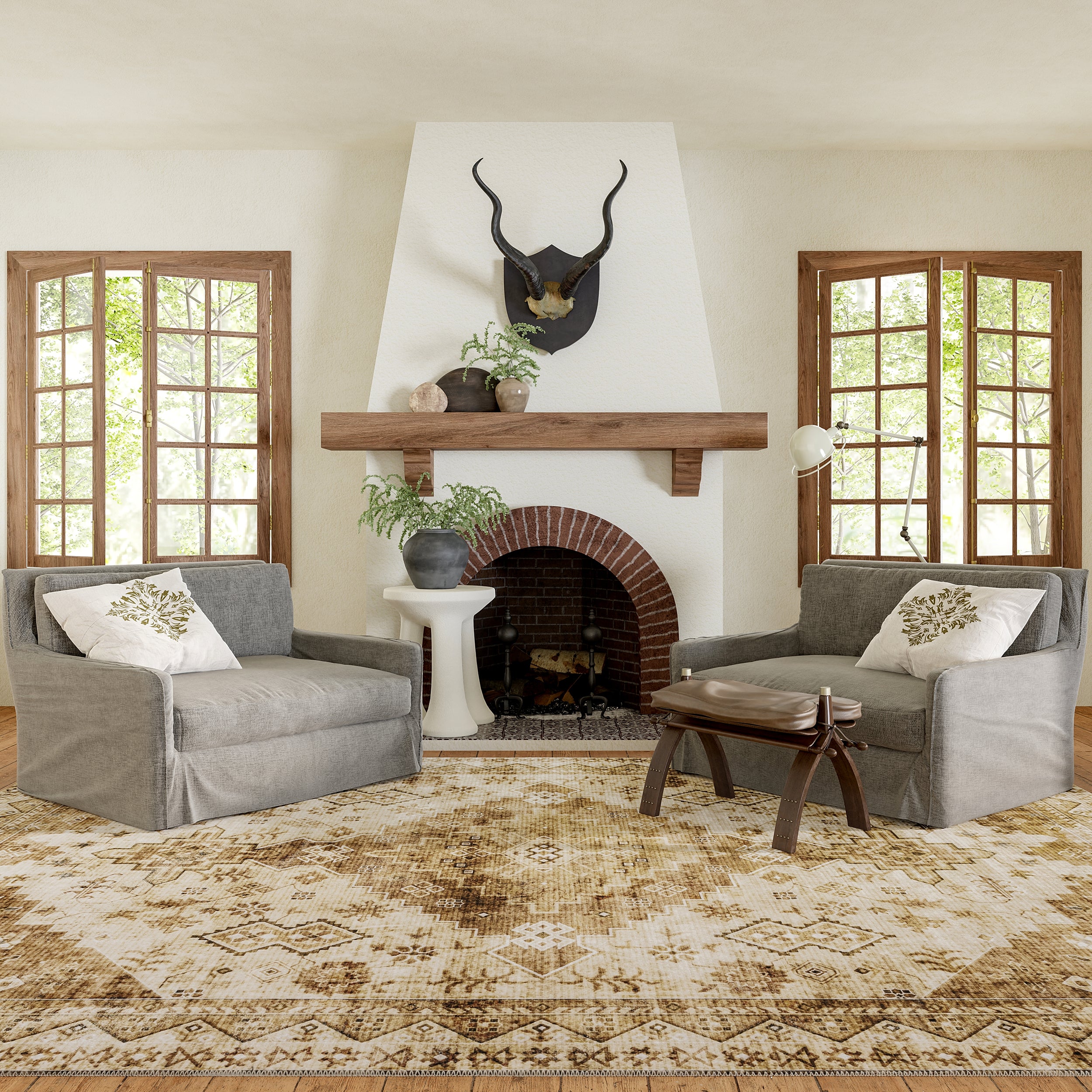 Jessamine Geometric Machine Washable Area Rug - Image 7