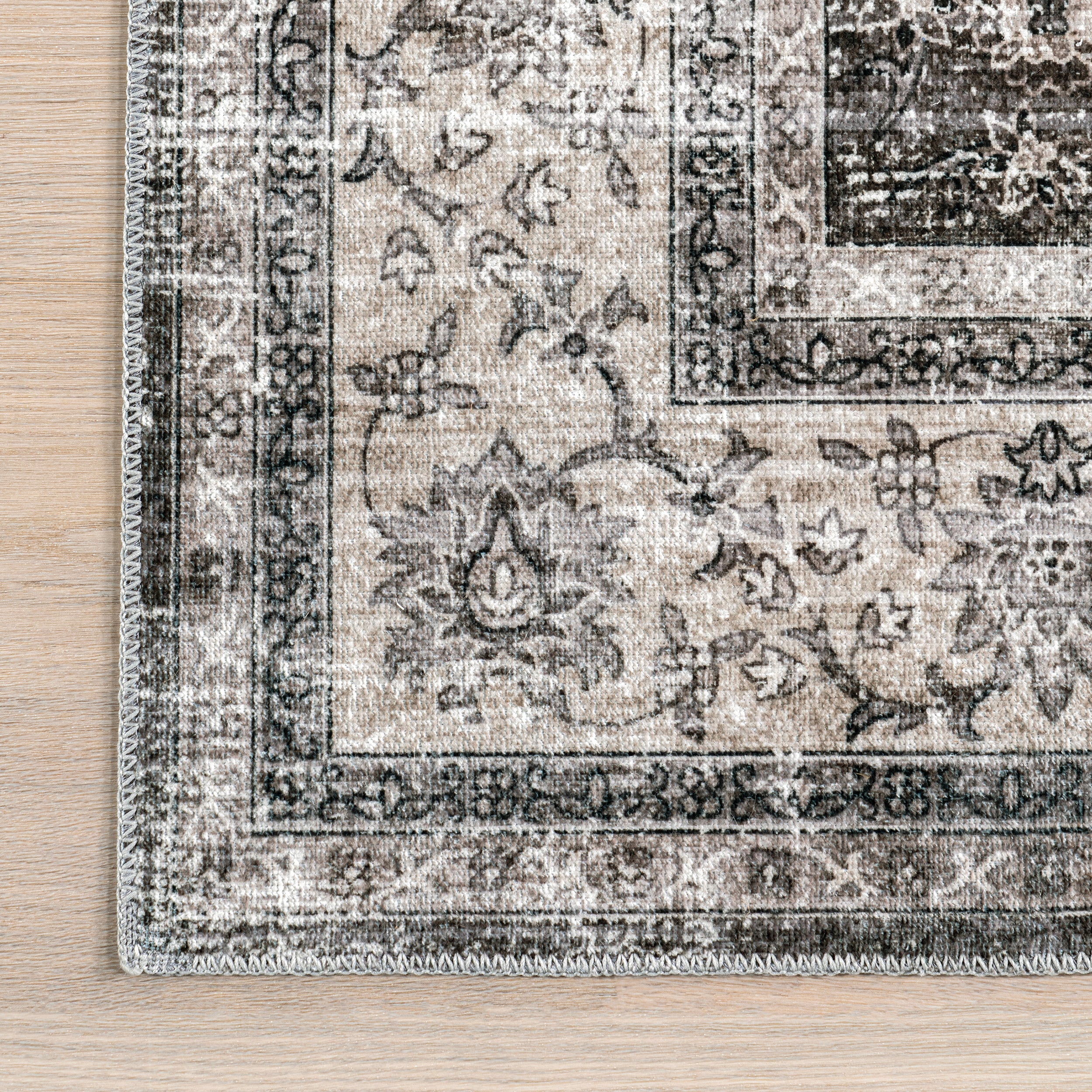 Rosewood Vintage Machine Washable Area Rug - Image 17