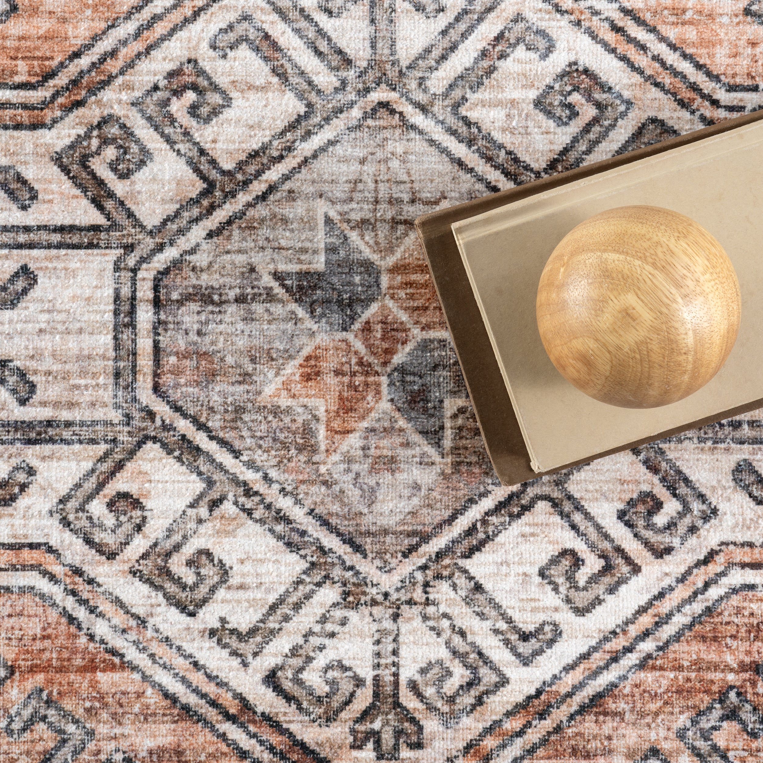 Benoite Splashguard Medallion Machine Washable Area Rug - Image 17