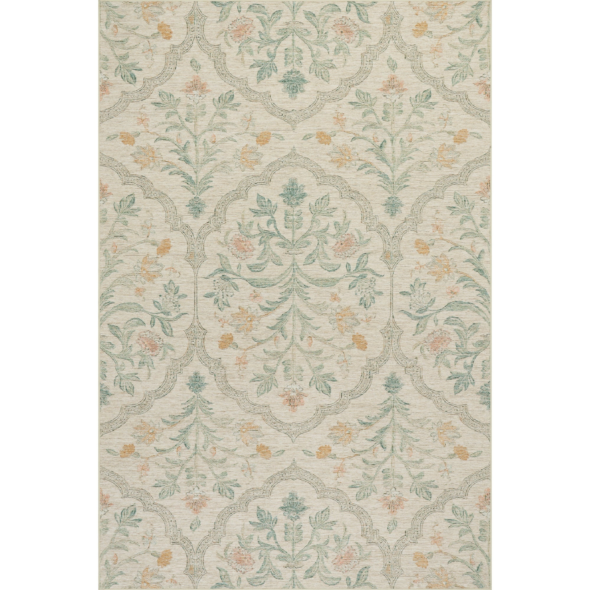 Nuloom Mirzelle Floral Transitional Washable Area Rug