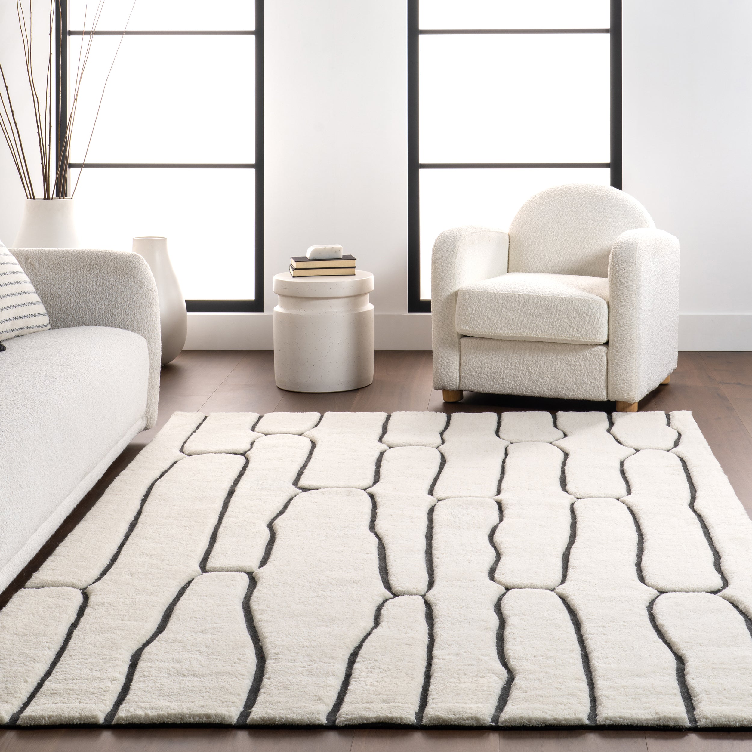 Nazco Abstract New Zealand Wool Area Rug - Image 14