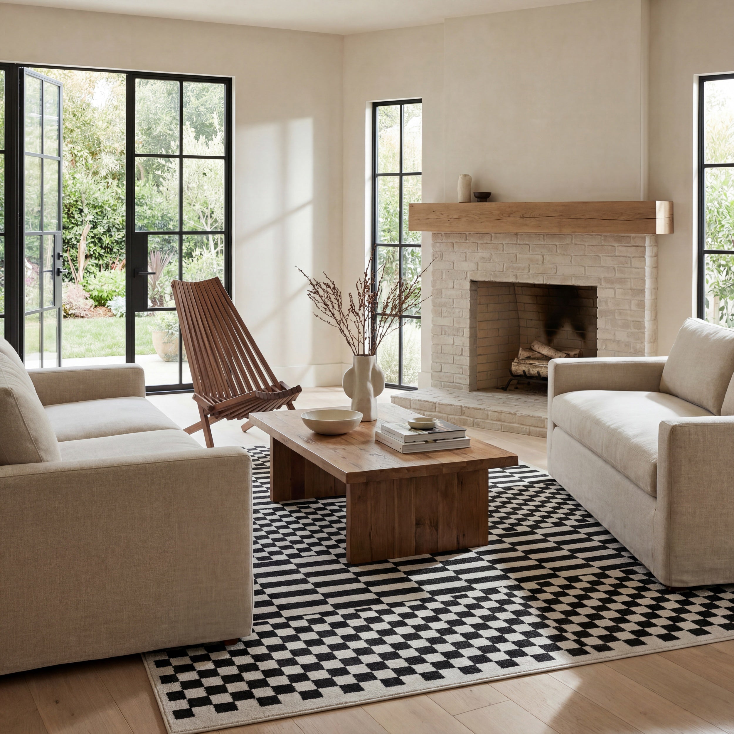 Nikita Faded Geometric Machine Washable Area Rug - Image 12