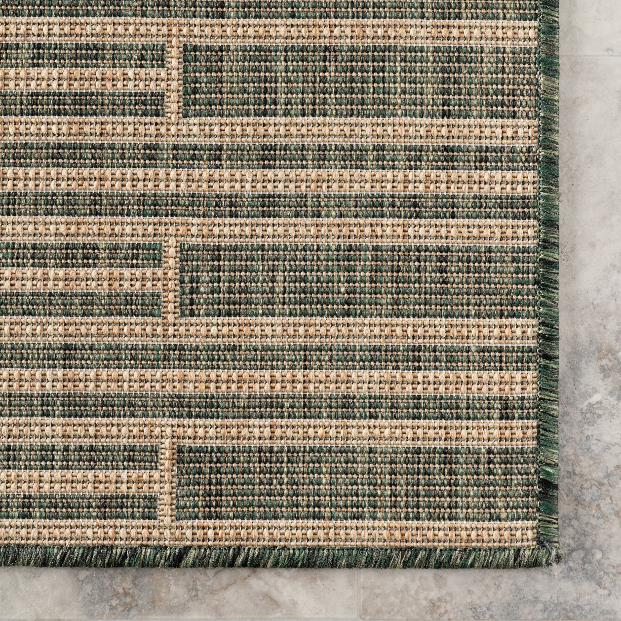 Debrin Striped Indoor/Outdoor Area Rug - Image 6
