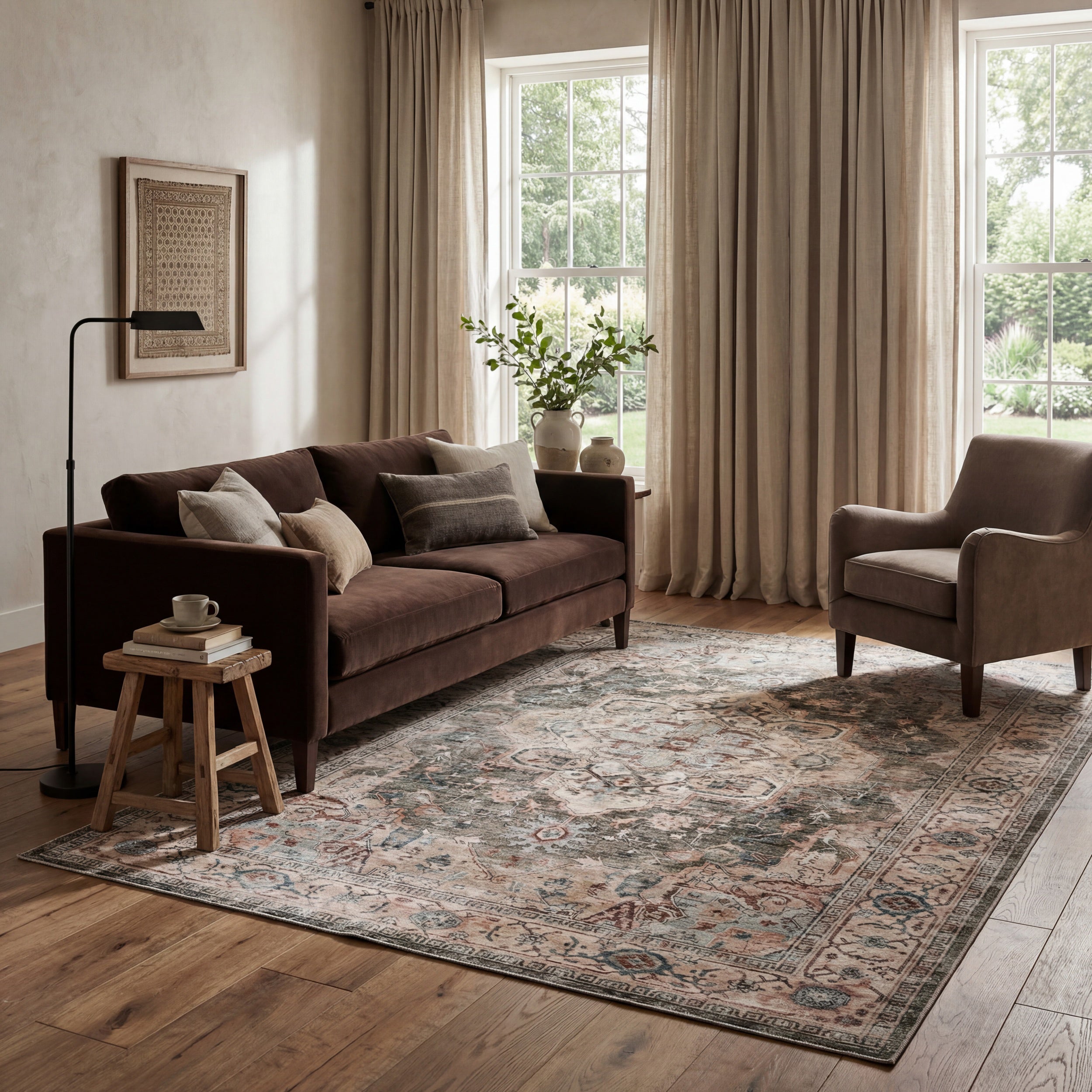 Nuloom Karensa Medallion Washable Rug - Image 2