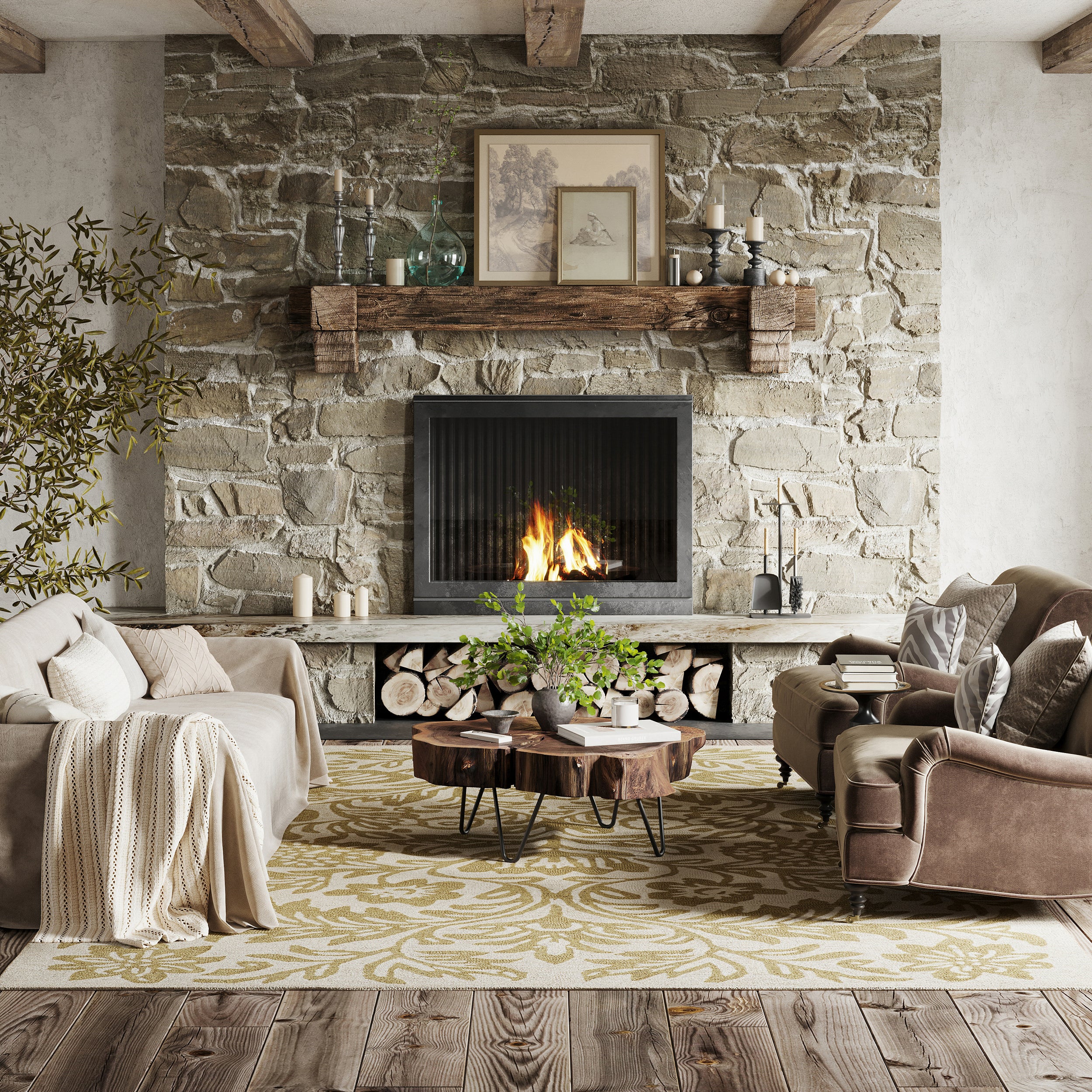 Nuloom Virelia Transitional Floral and Paisley Area Rug - Image 3