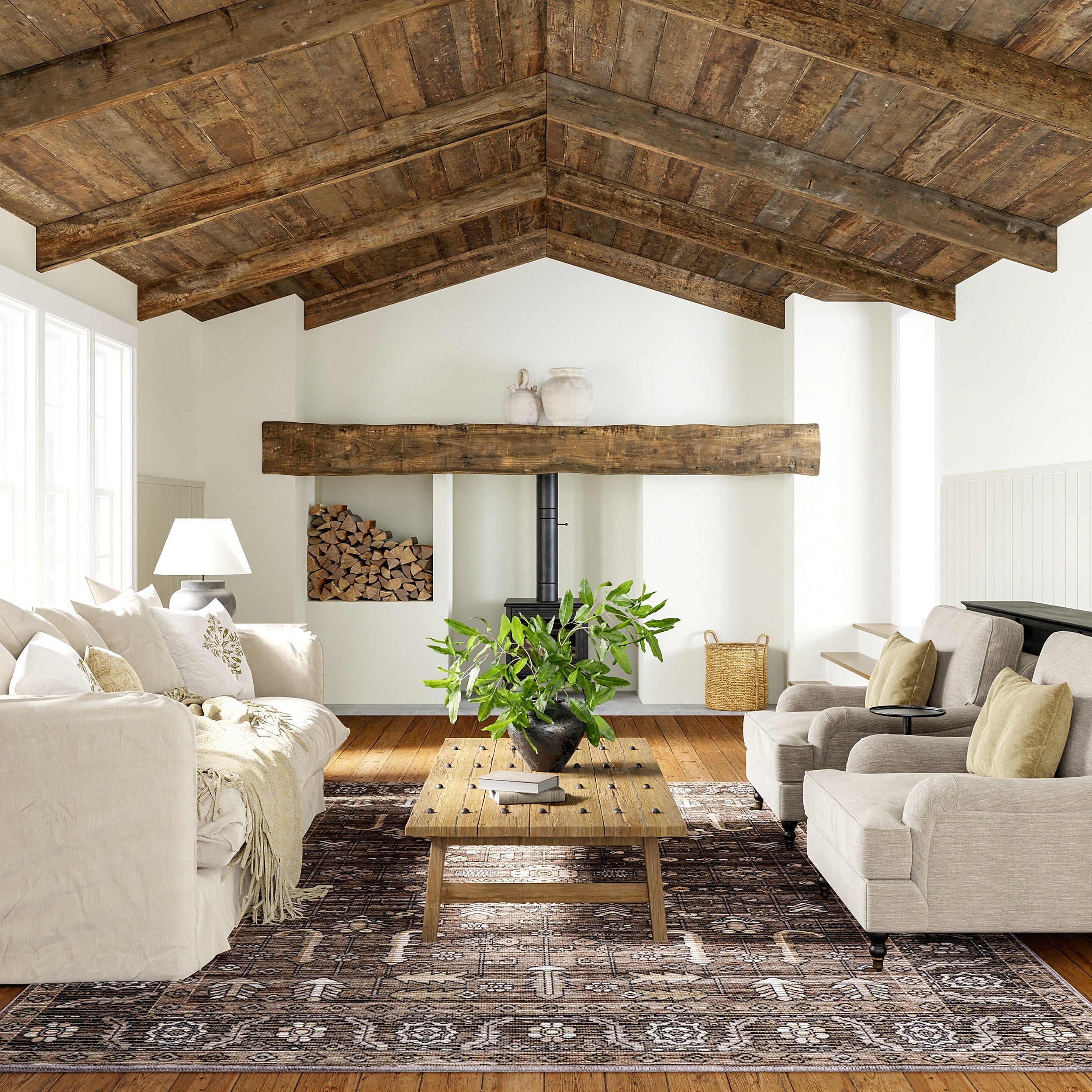 Redwood Vintage Machine Washable Area Rug - Image 8