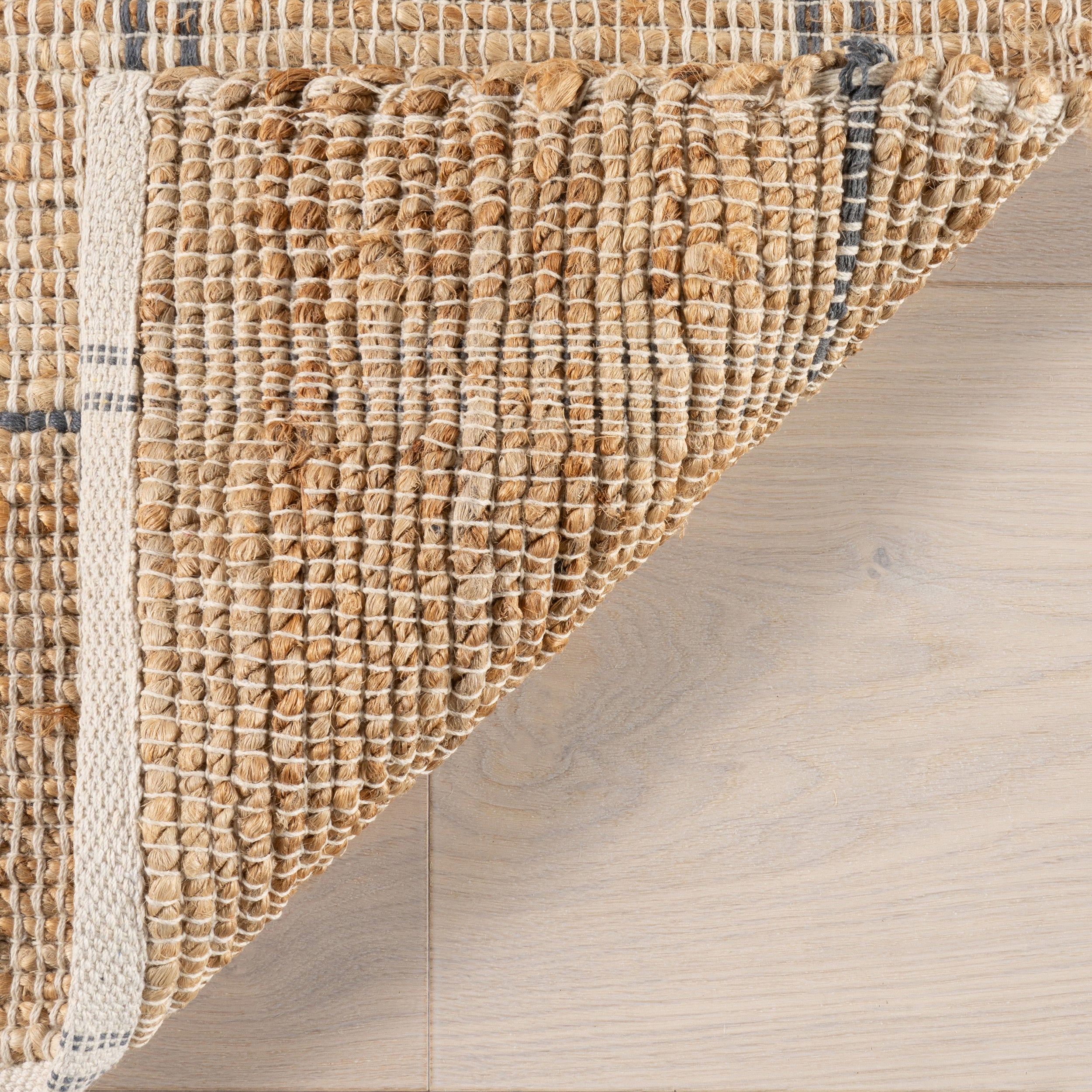 Oscar Plaid Jute Area Rug - Image 8