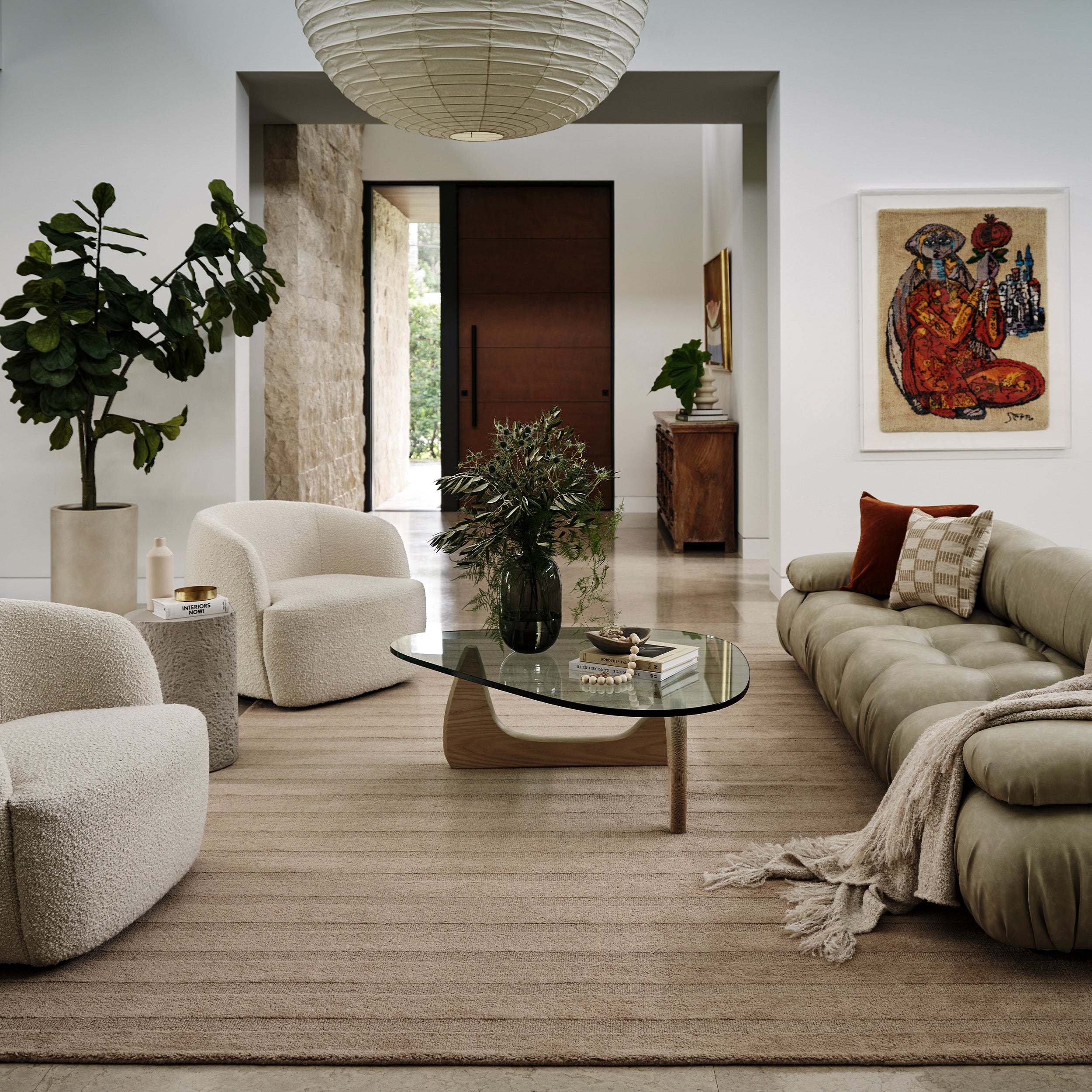 Vestry Striped Wool Area Rug - Image 2