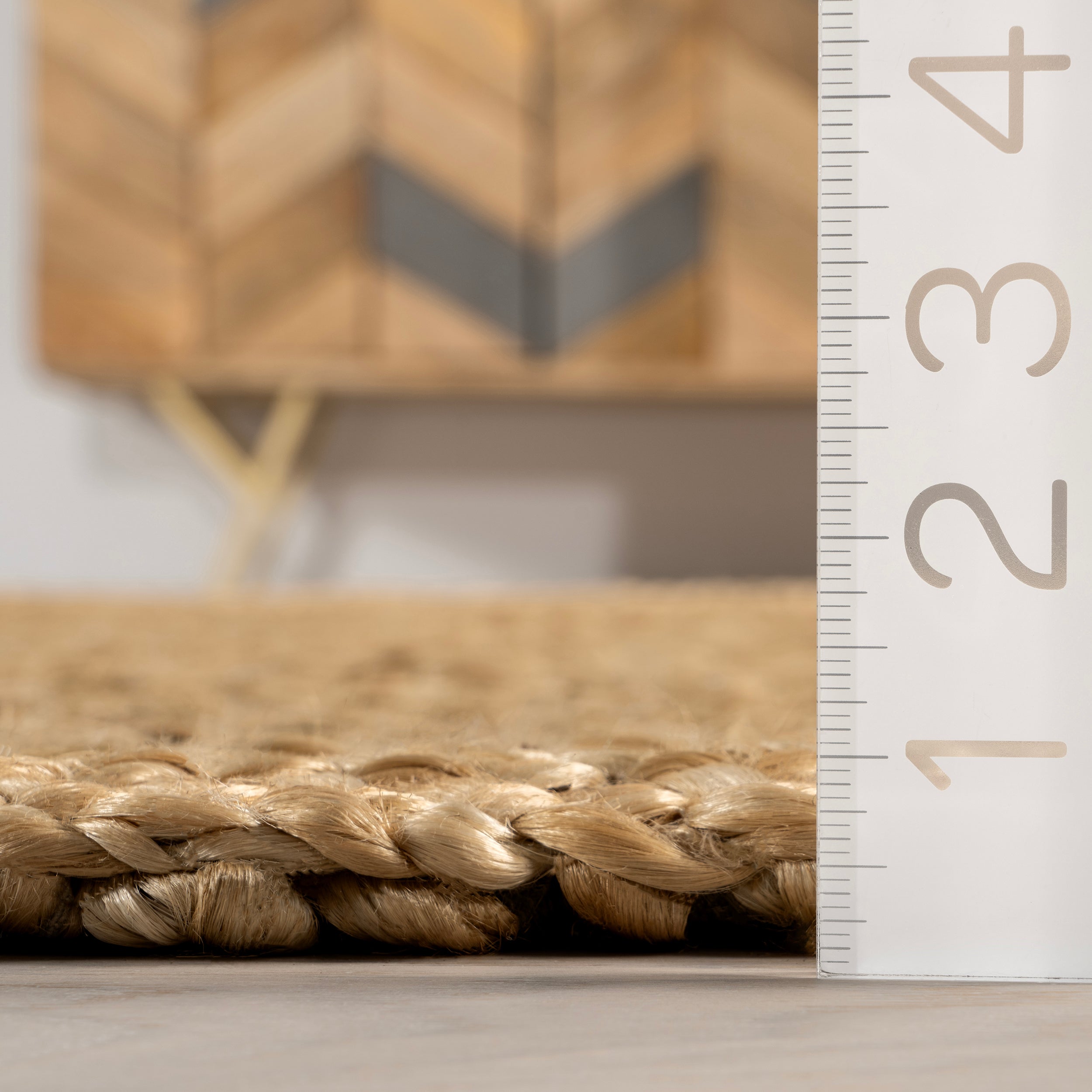 Willow Bordered Jute Area Rug - Image 3