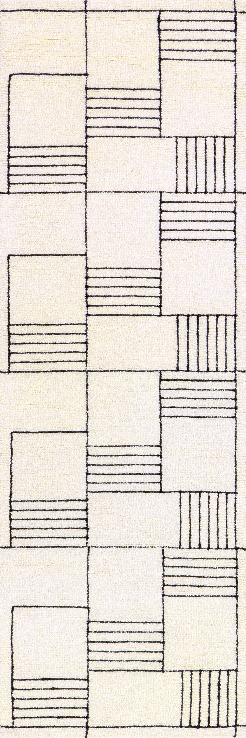 Danika Abstract Checkered Wool Area Rug - Image 11