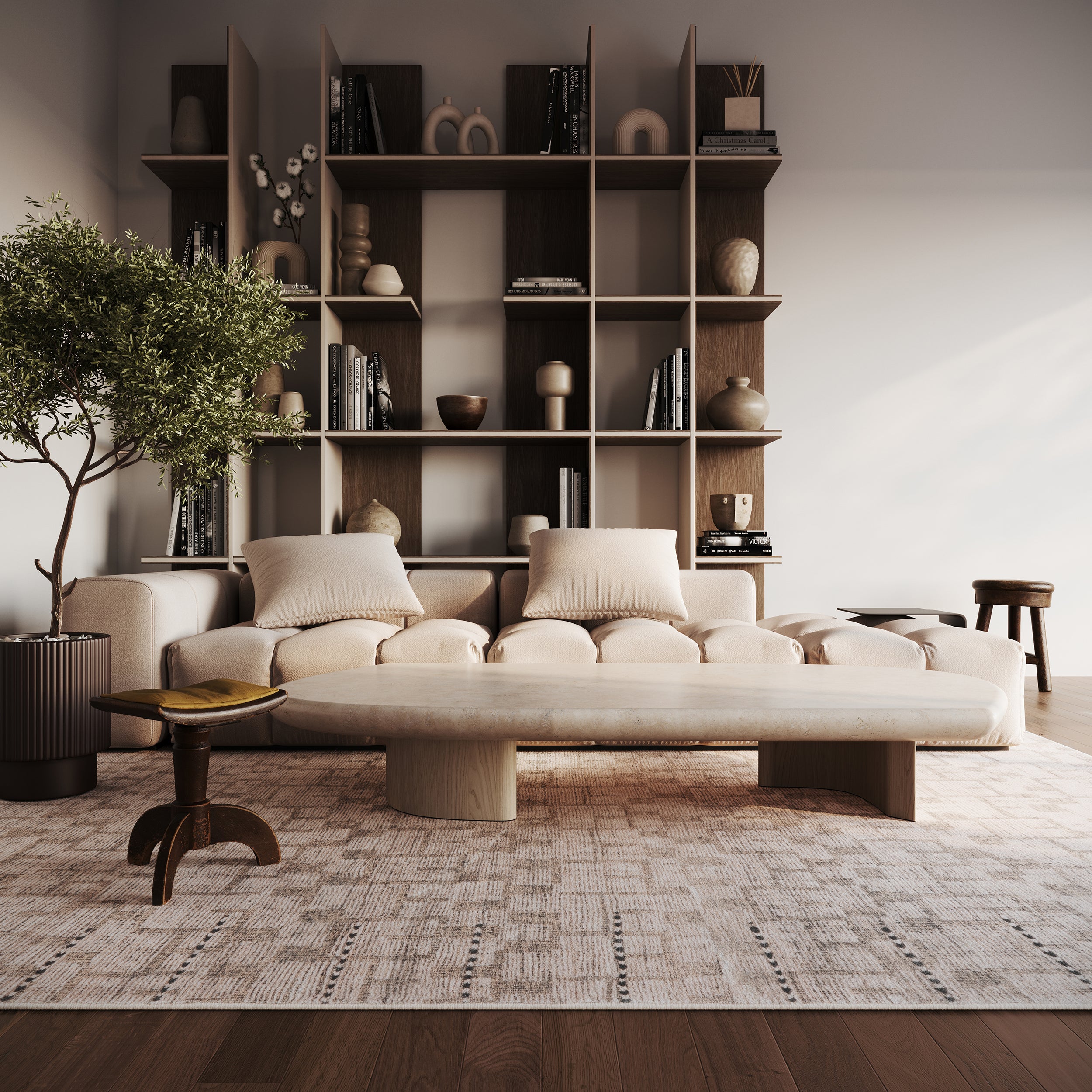 Vessara Abstract Handmade Wool Area Rug - Image 9