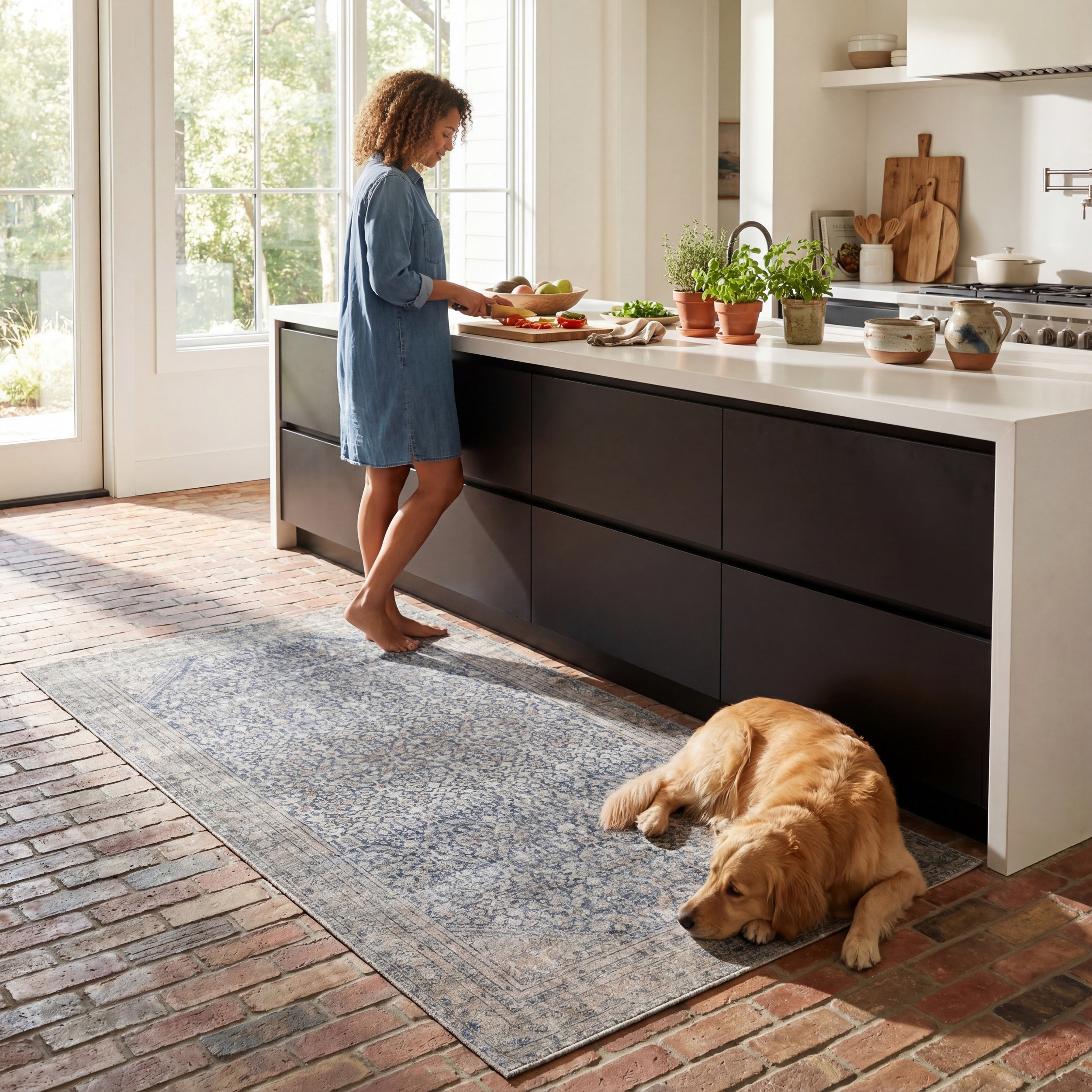 Calyra Vintage & Distressed Washable Rug - Image 14