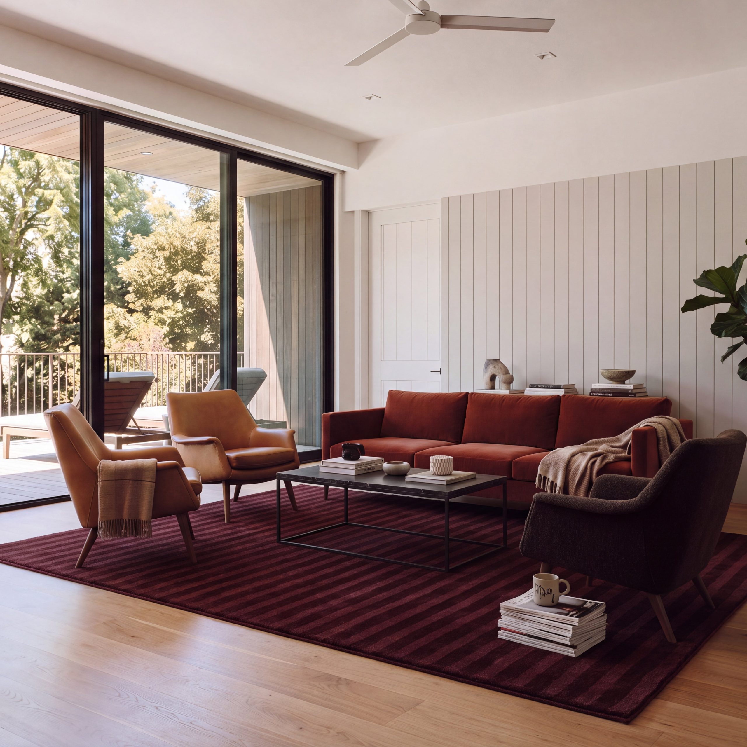 Arcelia Striped Wool Blend Area Rug - Image 23