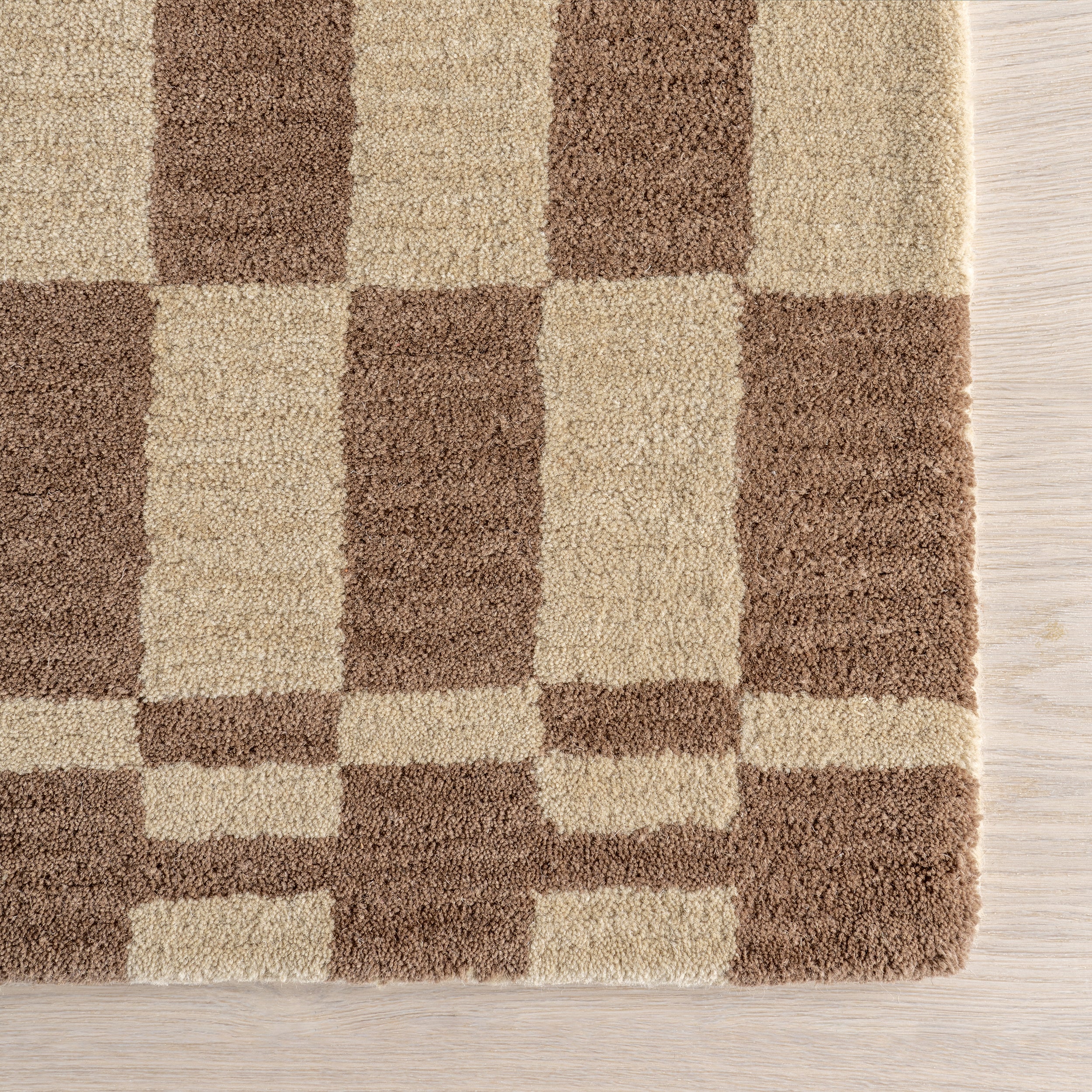 Kia Checkerboard Wool Area Rug - Image 22