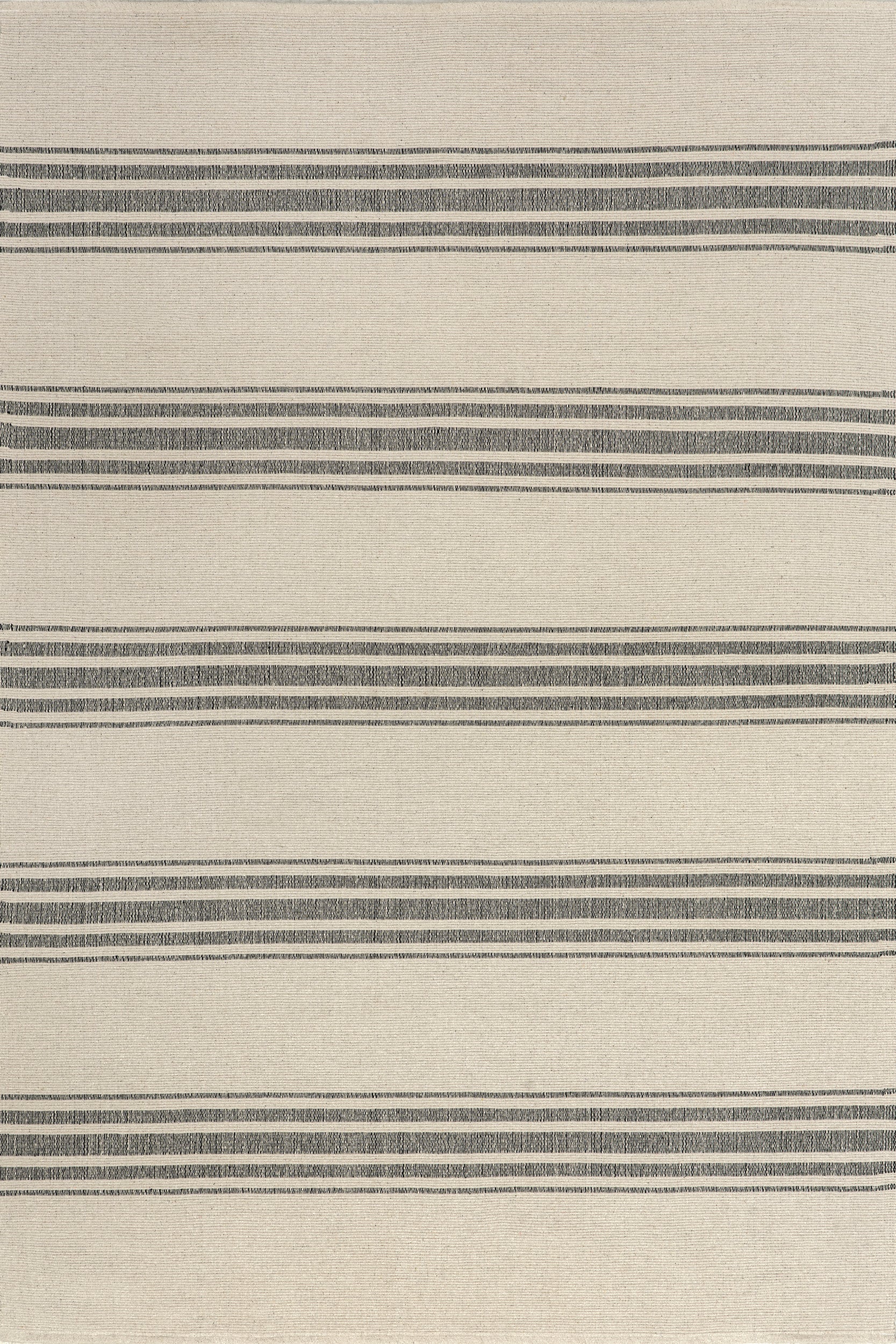 Bergamot Striped Cotton Area Rug