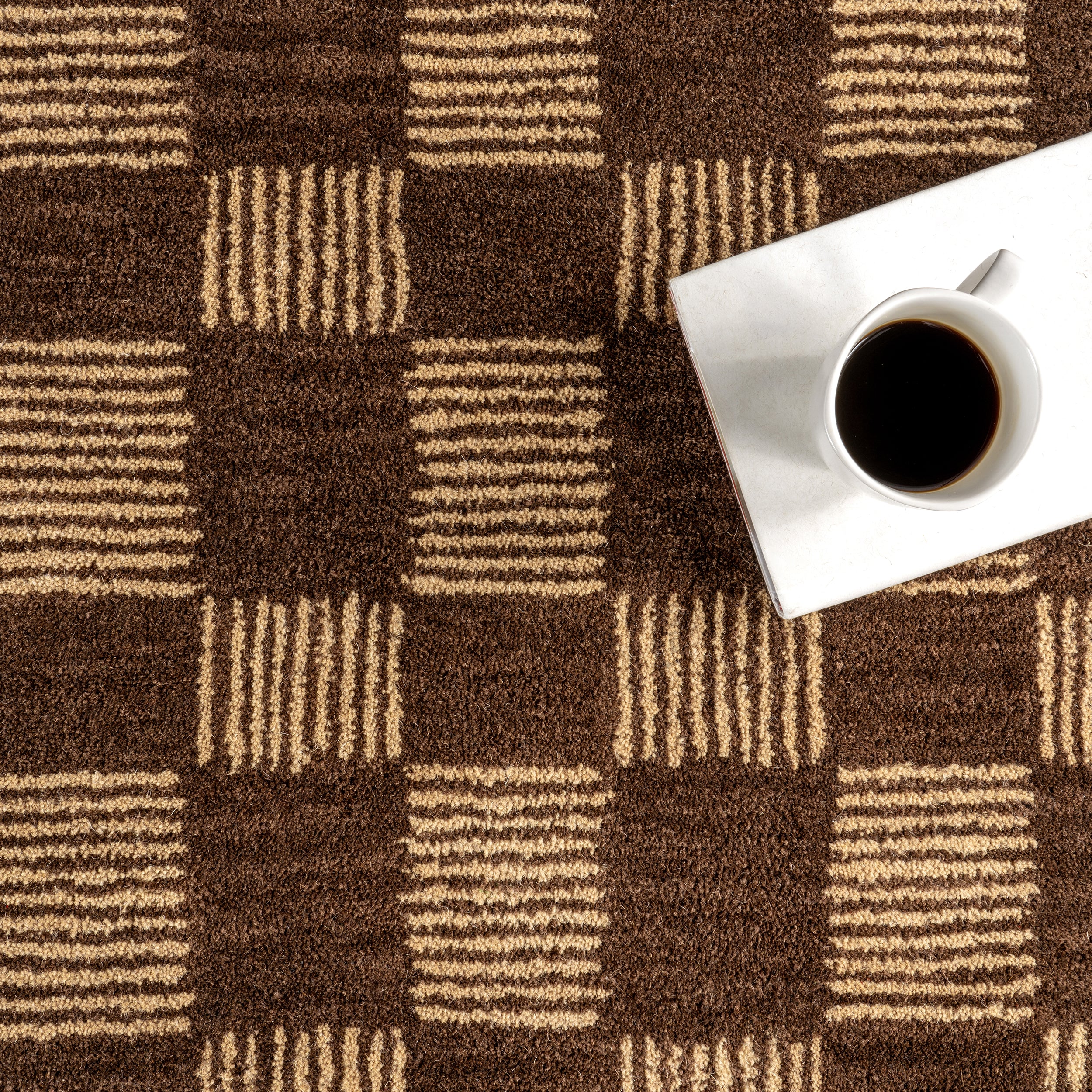Quince Checkered Wool Area Rug - Image 7