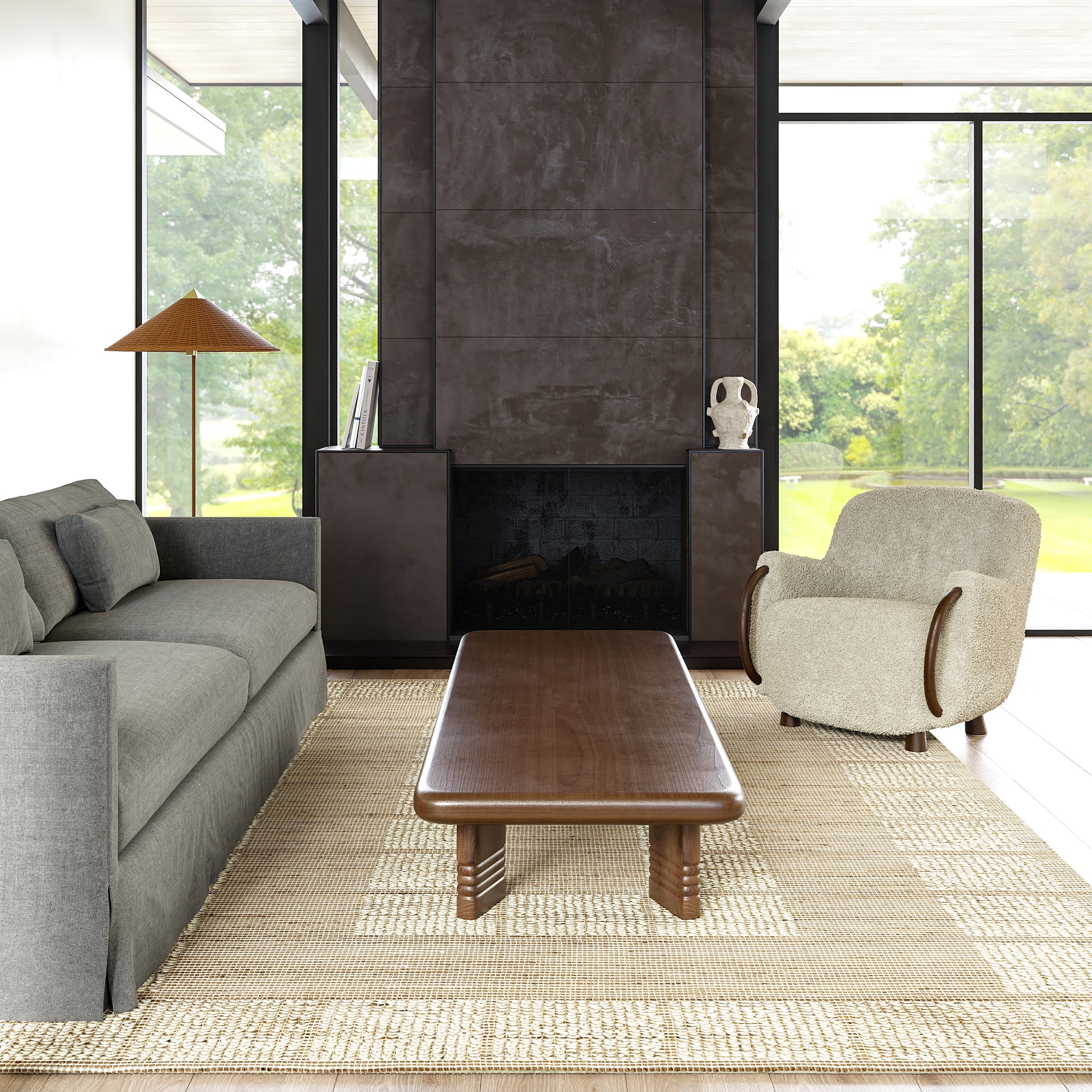 Oden Textured Jute and Wool Area Rug - Image 7