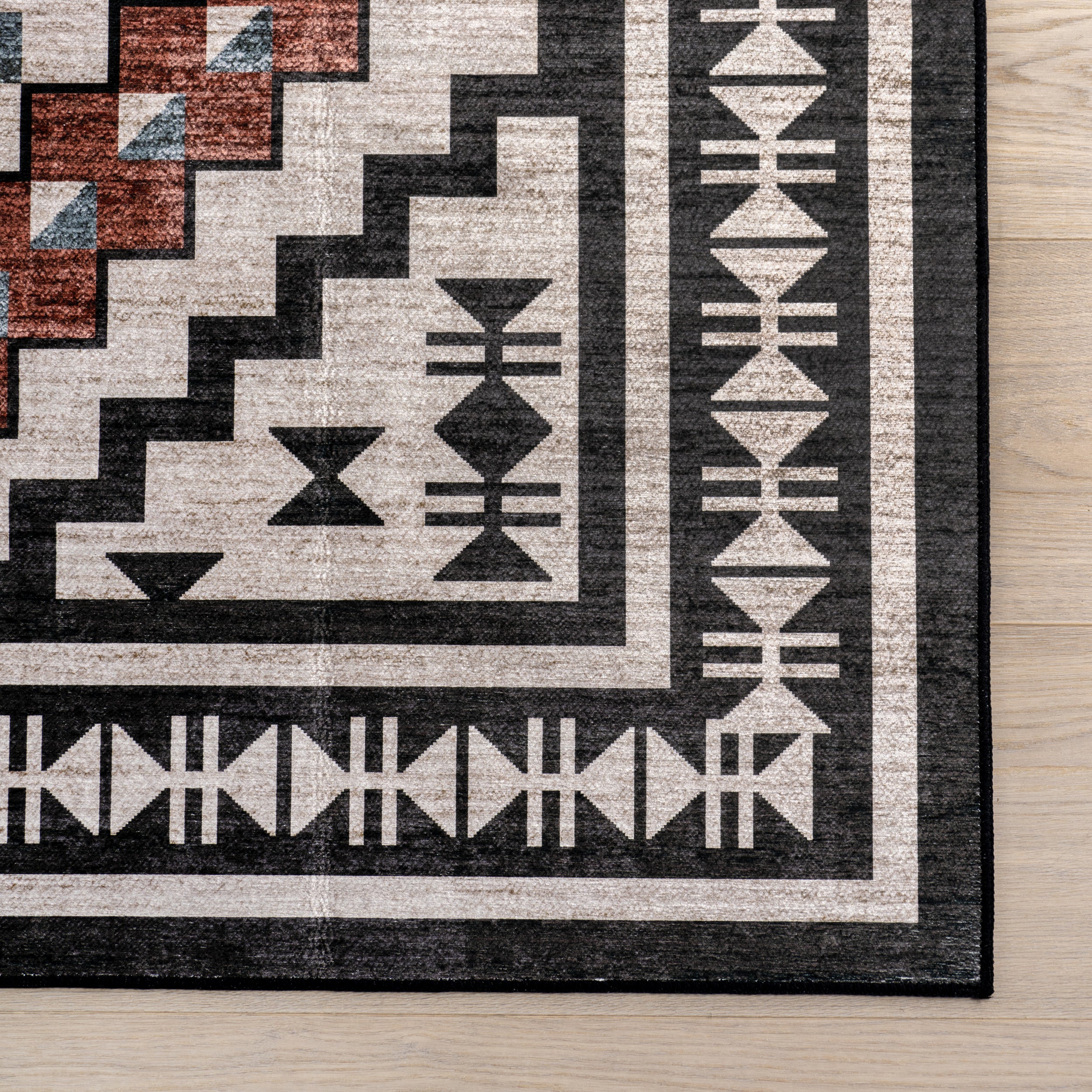 Calli SplashGuard Southwestern Machine Washable Area Rug - Image 6