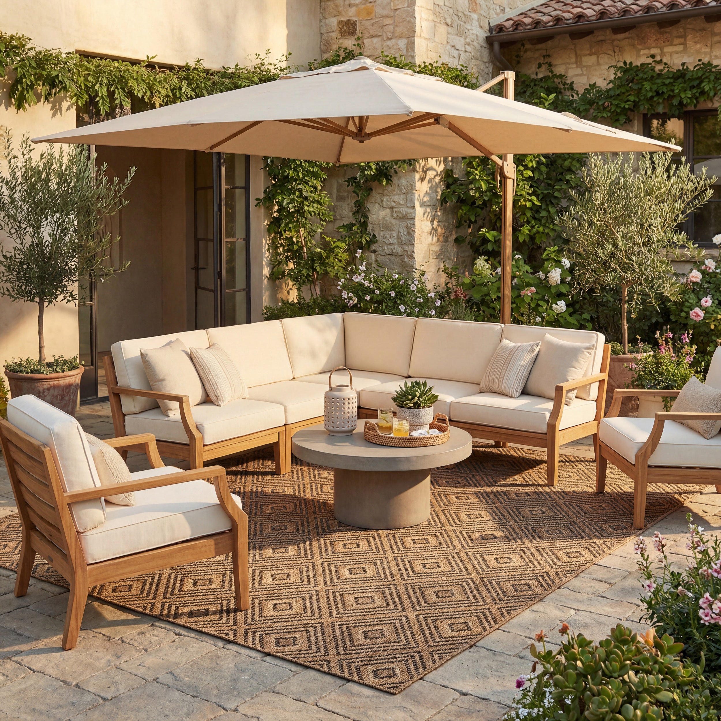 Sorisse Indoor/Outdoor Diamond Area Rug - Image 14
