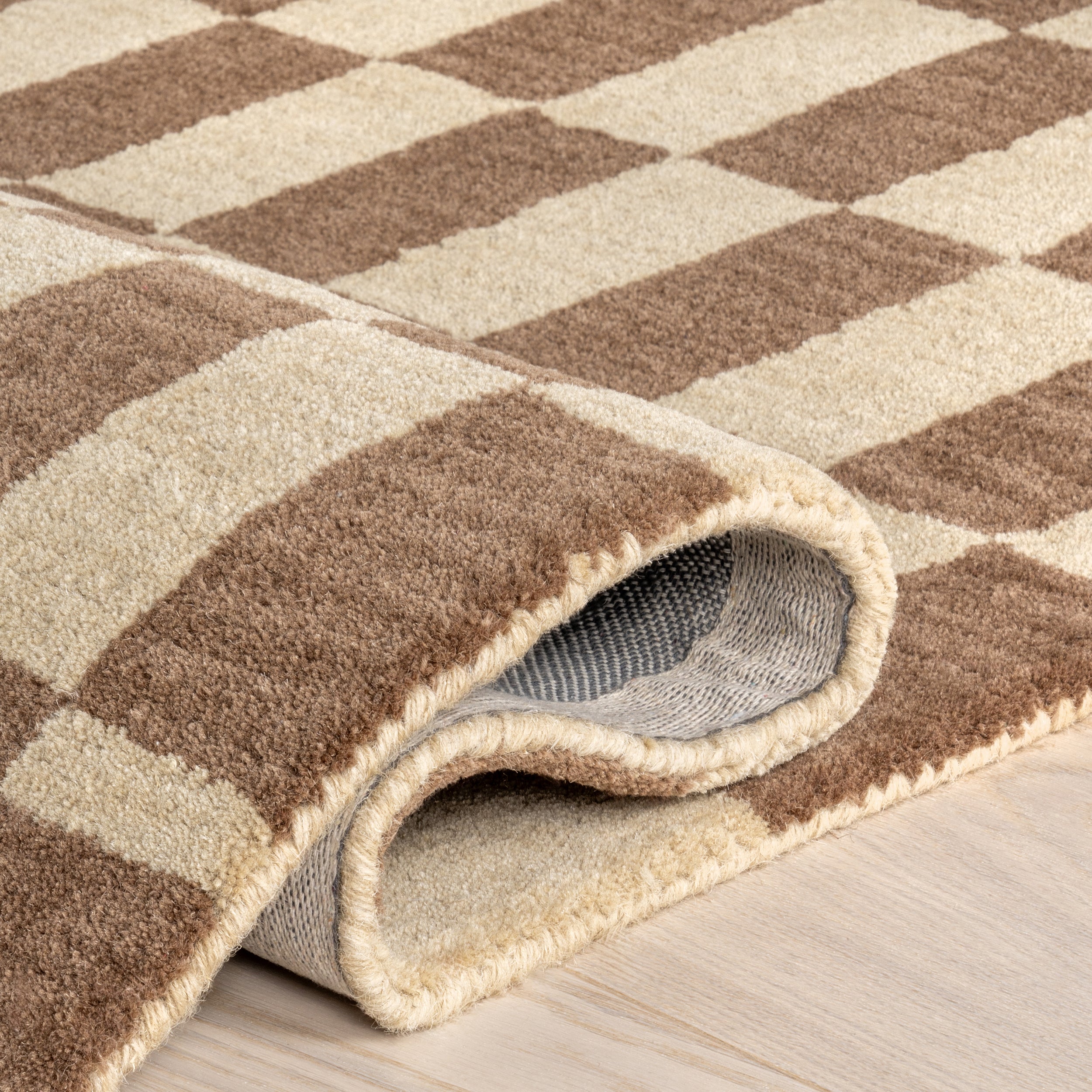 Kia Checkerboard Wool Area Rug - Image 20