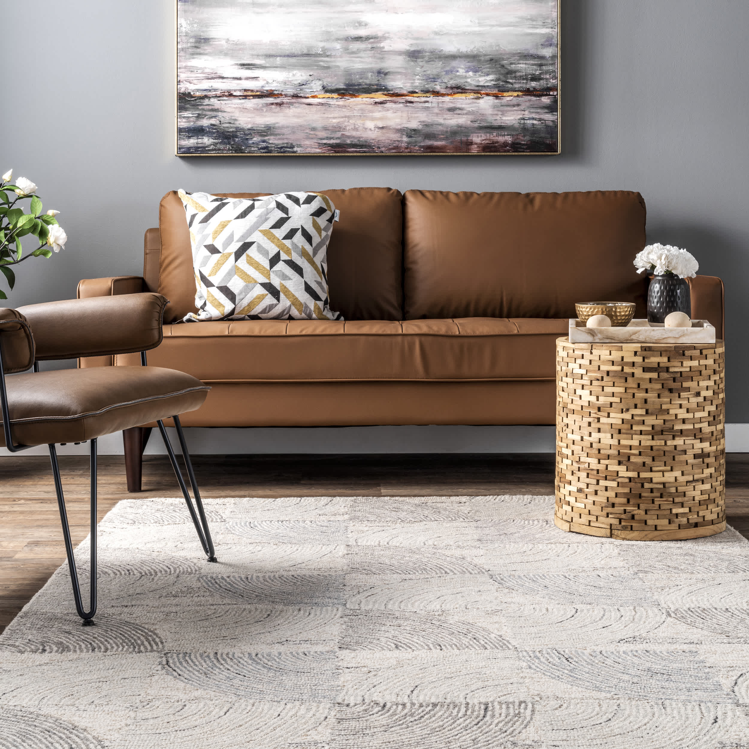 Liv Hand Tufted Wool Geometric Area Rug - Image 17