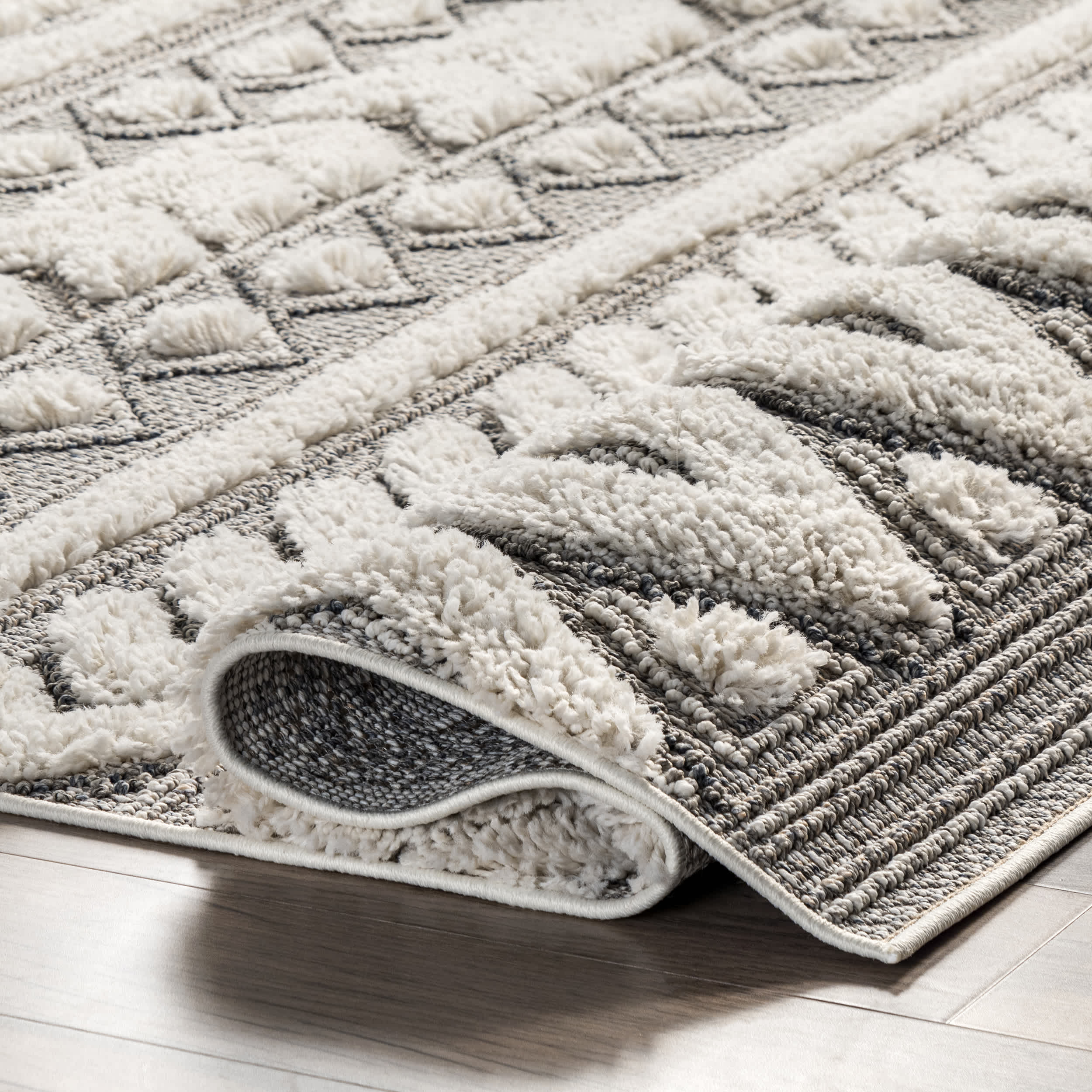 Rebecca High Low Textured Shaggy Area Rug - Image 4