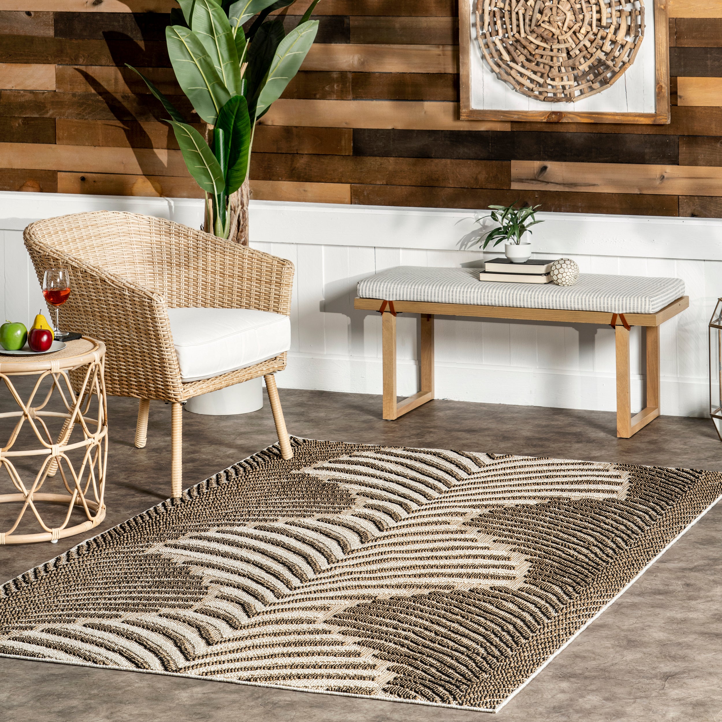 Mandie Modern Zebra Indoor/Outdoor Area Rug - Image 2