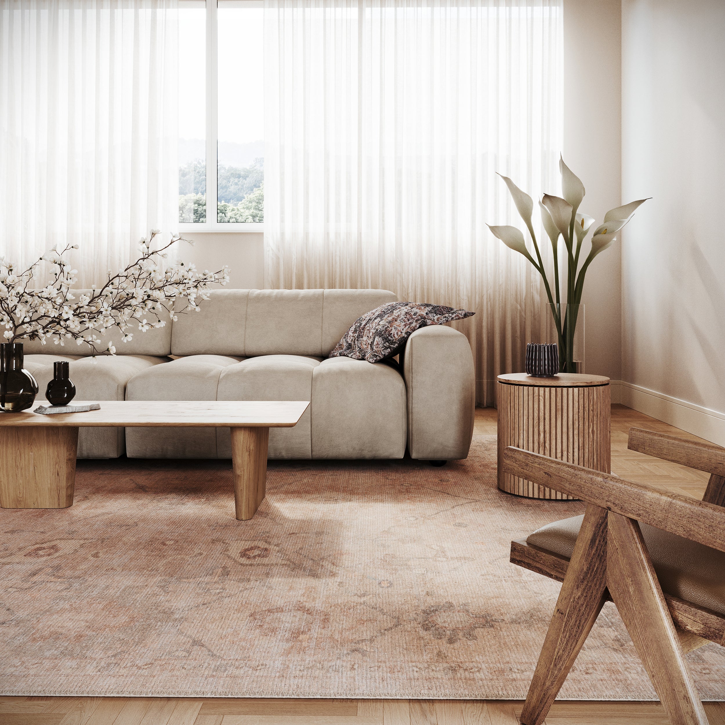Coriselle Vintage & Distressed Washable Rug - Image 2