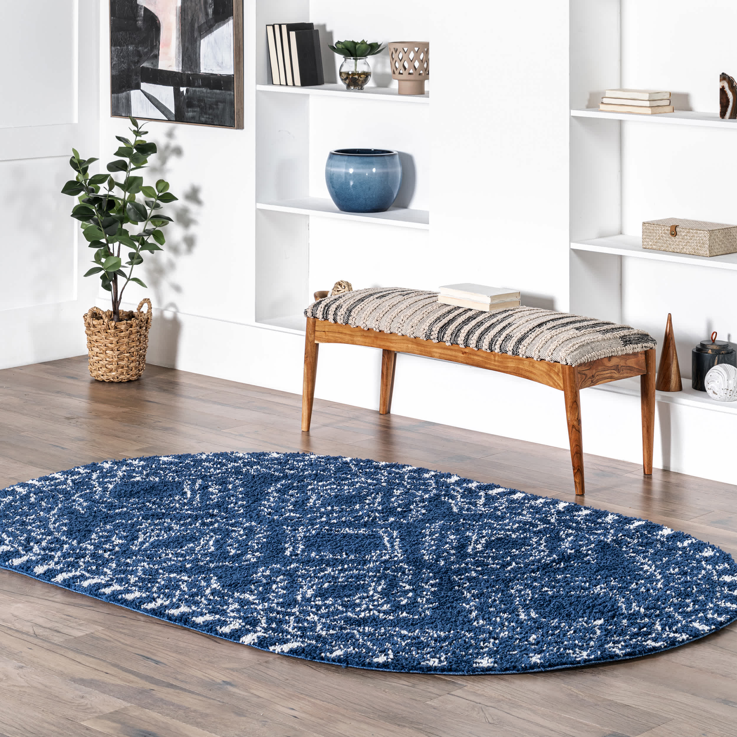 Vasiliki Moroccan Tribal Tassel Area Rug - Image 20