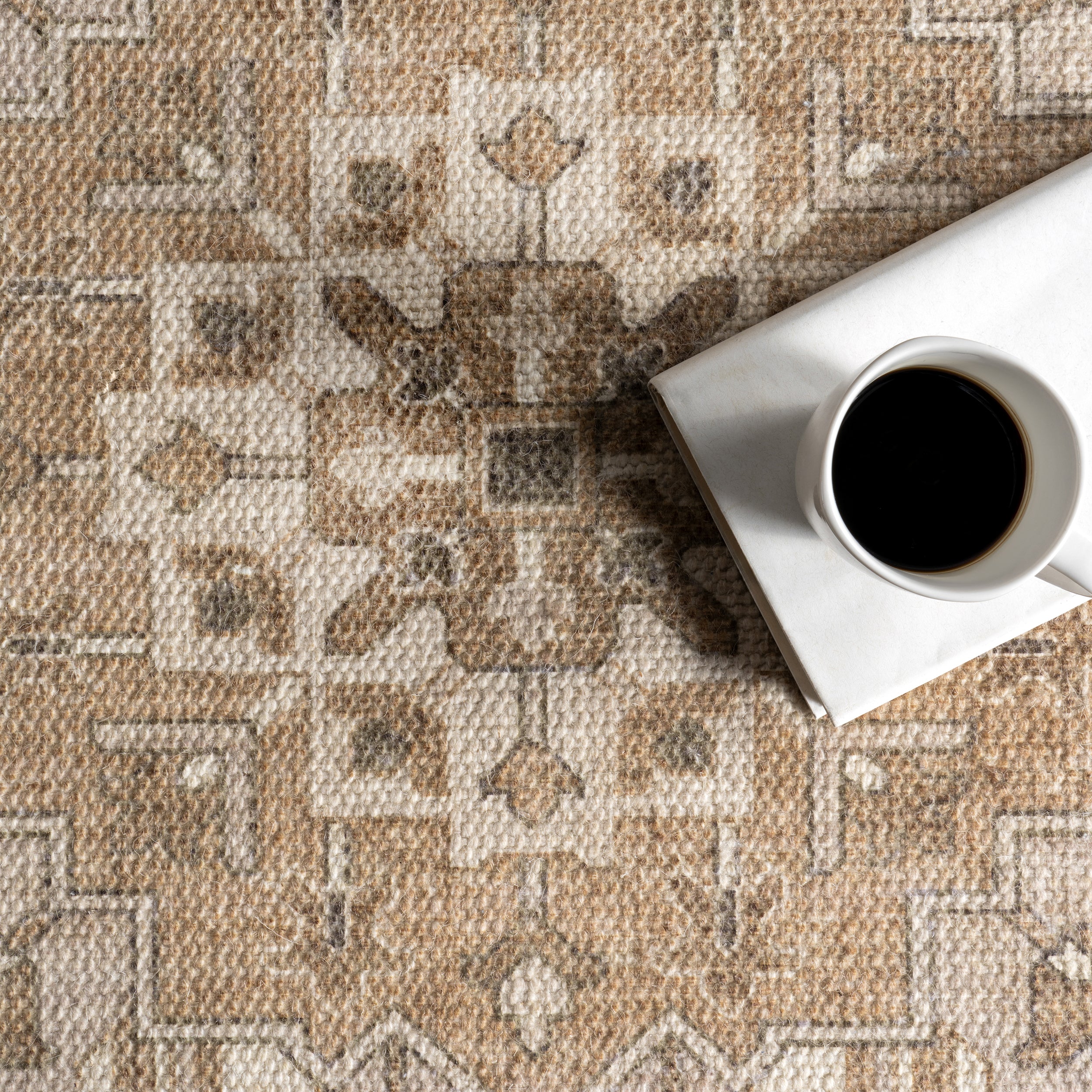 Evermore Medallion Wool and Cotton Area Rug - Image 7