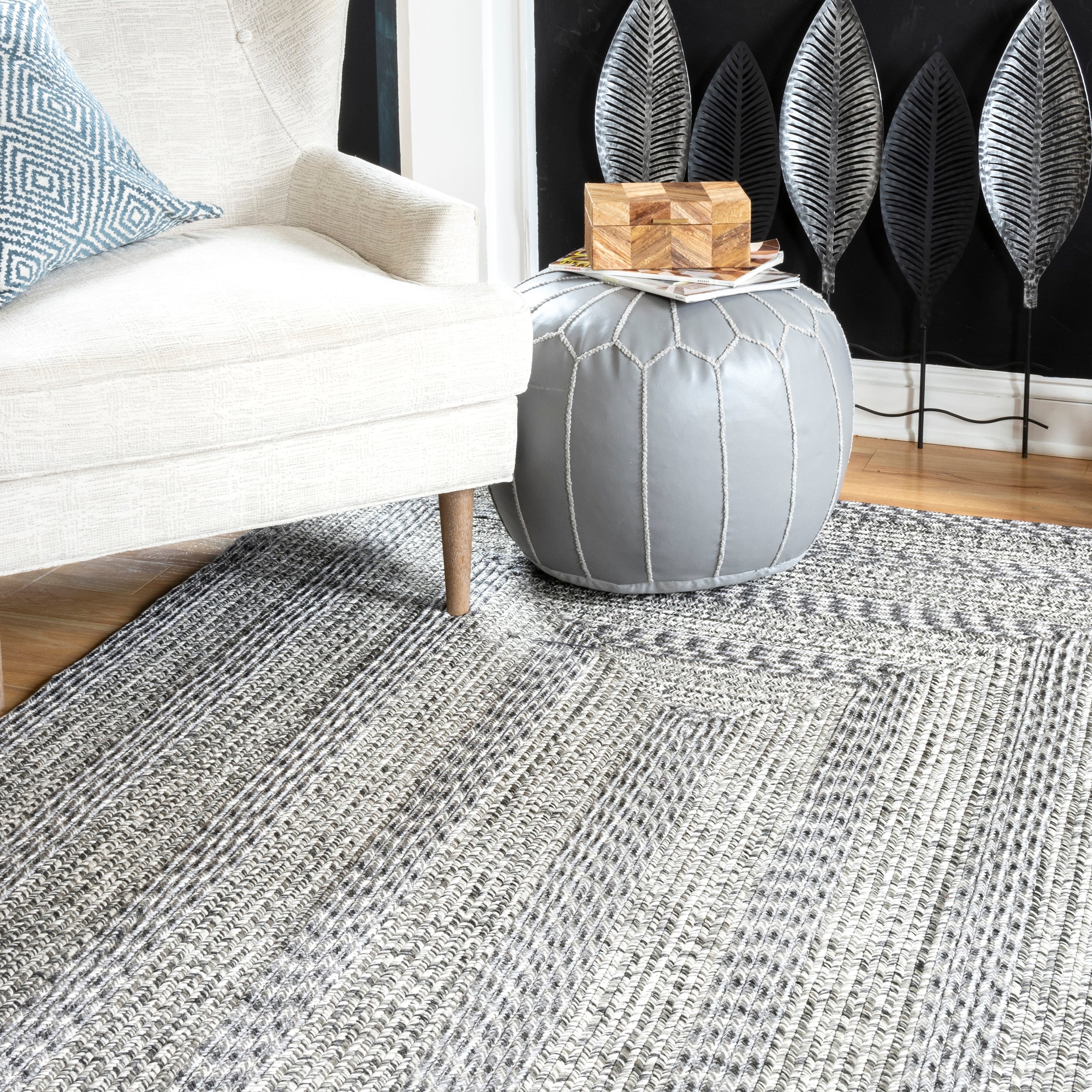 Rowan Braided Texture Indoor/Outdoor Area Rug - Image 21
