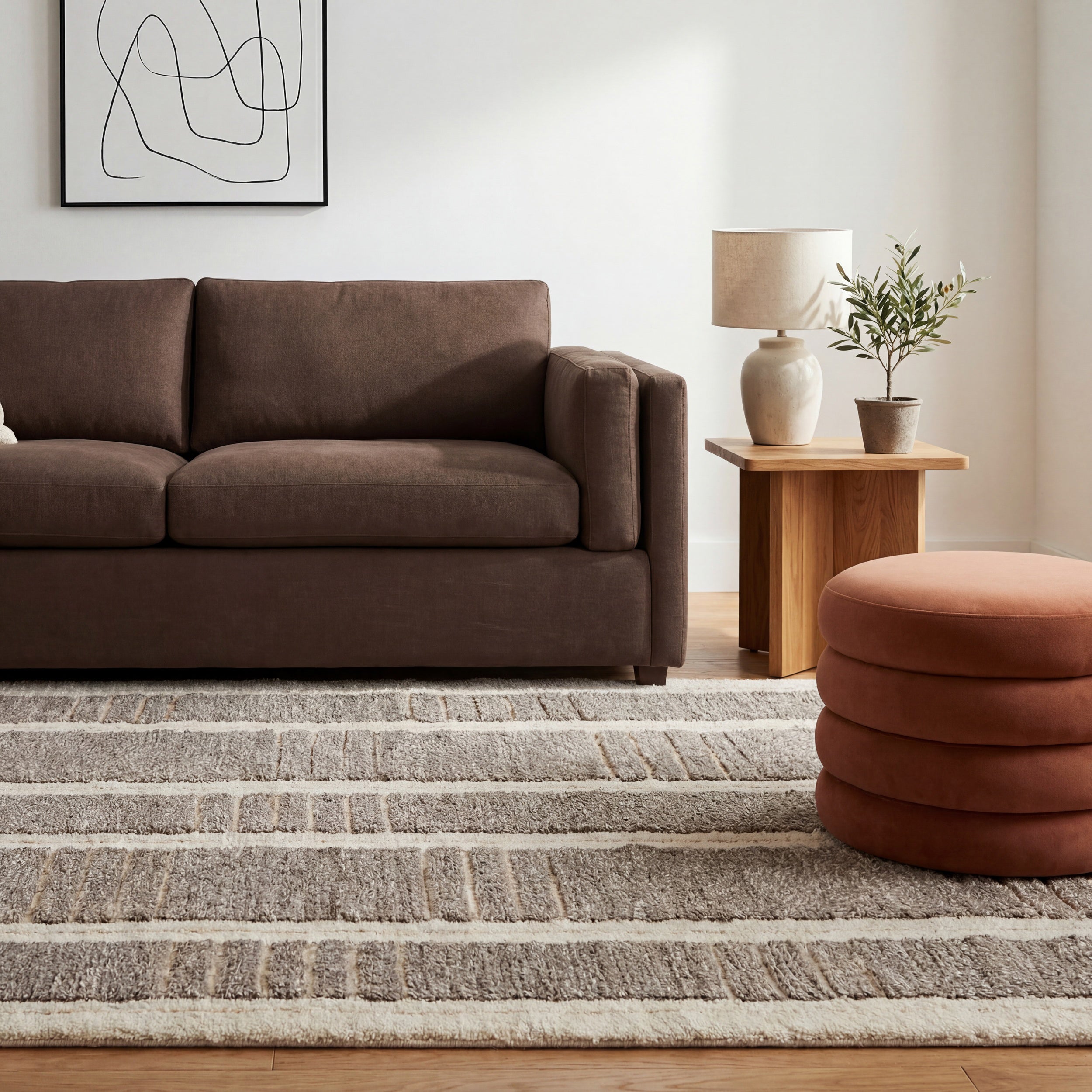 Nuloom Adaluna Modern Striped Wool Area Rug - Image 30