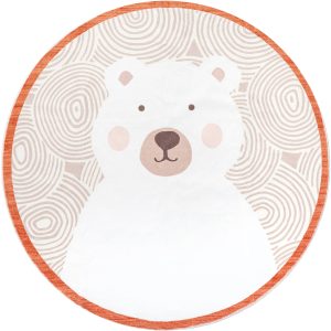 Lenny Polal Bear Machine Washable Area Rug