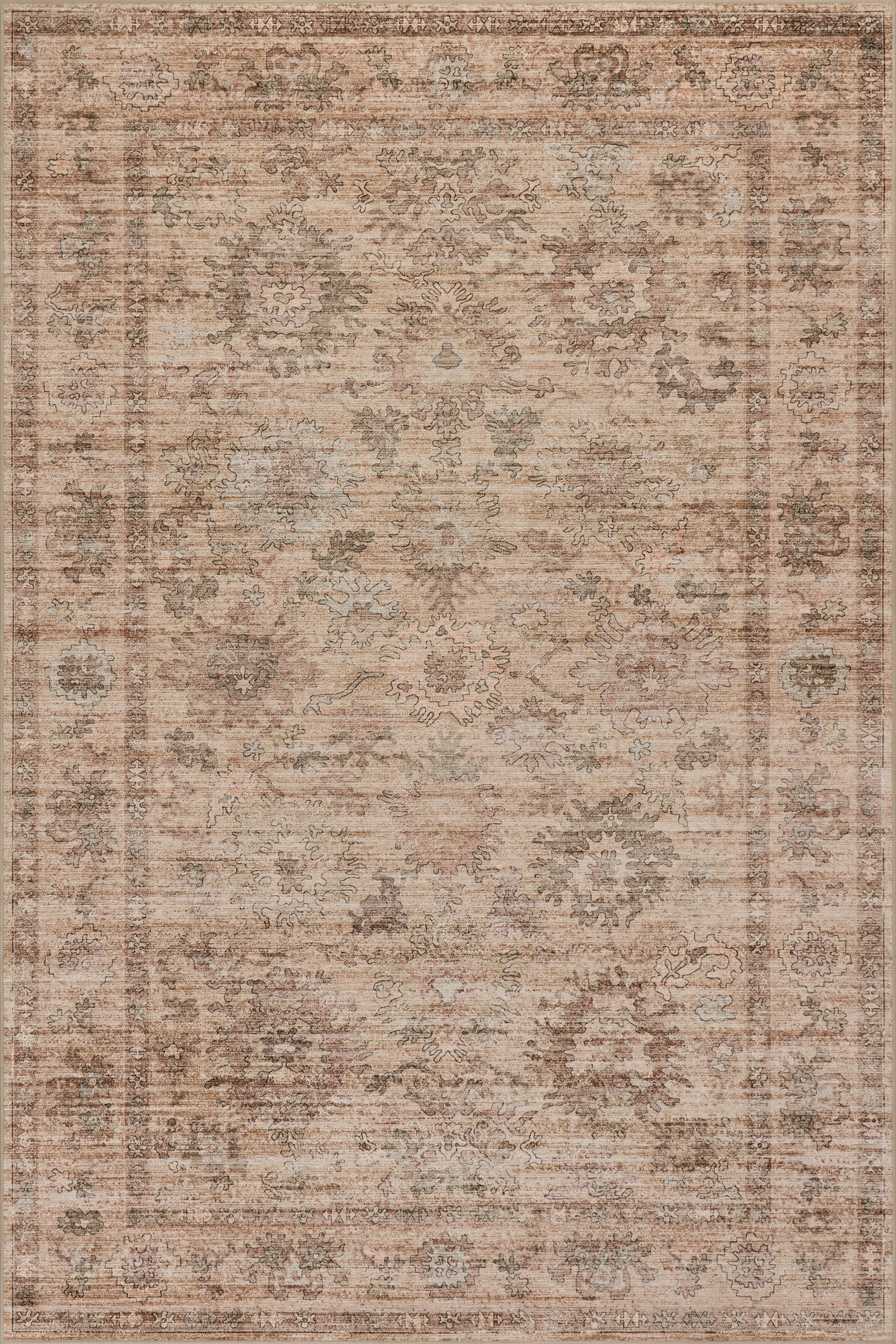 Nuloom Omellia Traditional Floral Washable Area Rug - Image 8