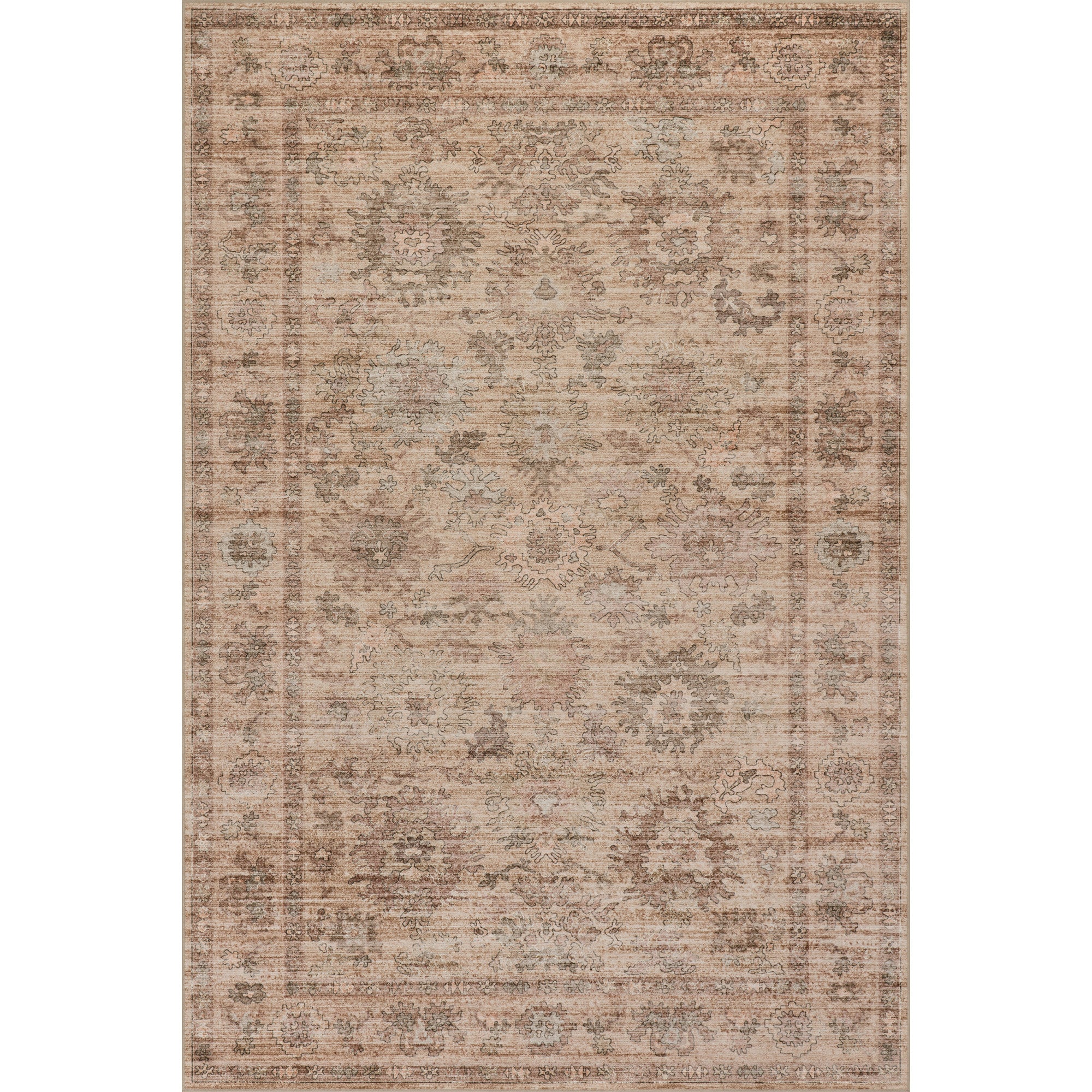 Nuloom Omellia Traditional Floral Washable Area Rug