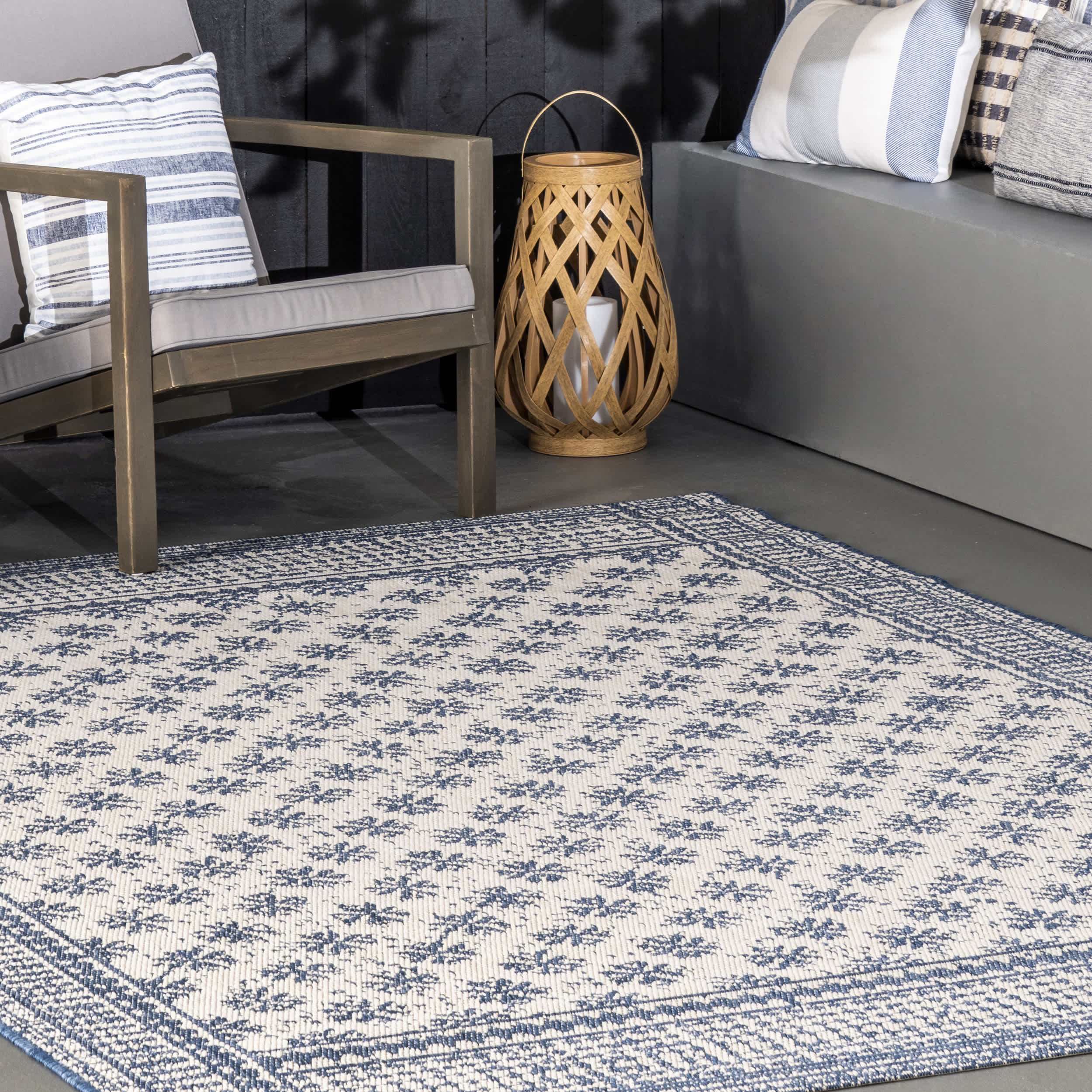 Rana Border Indoor/Outdoor Area Rug - Image 9