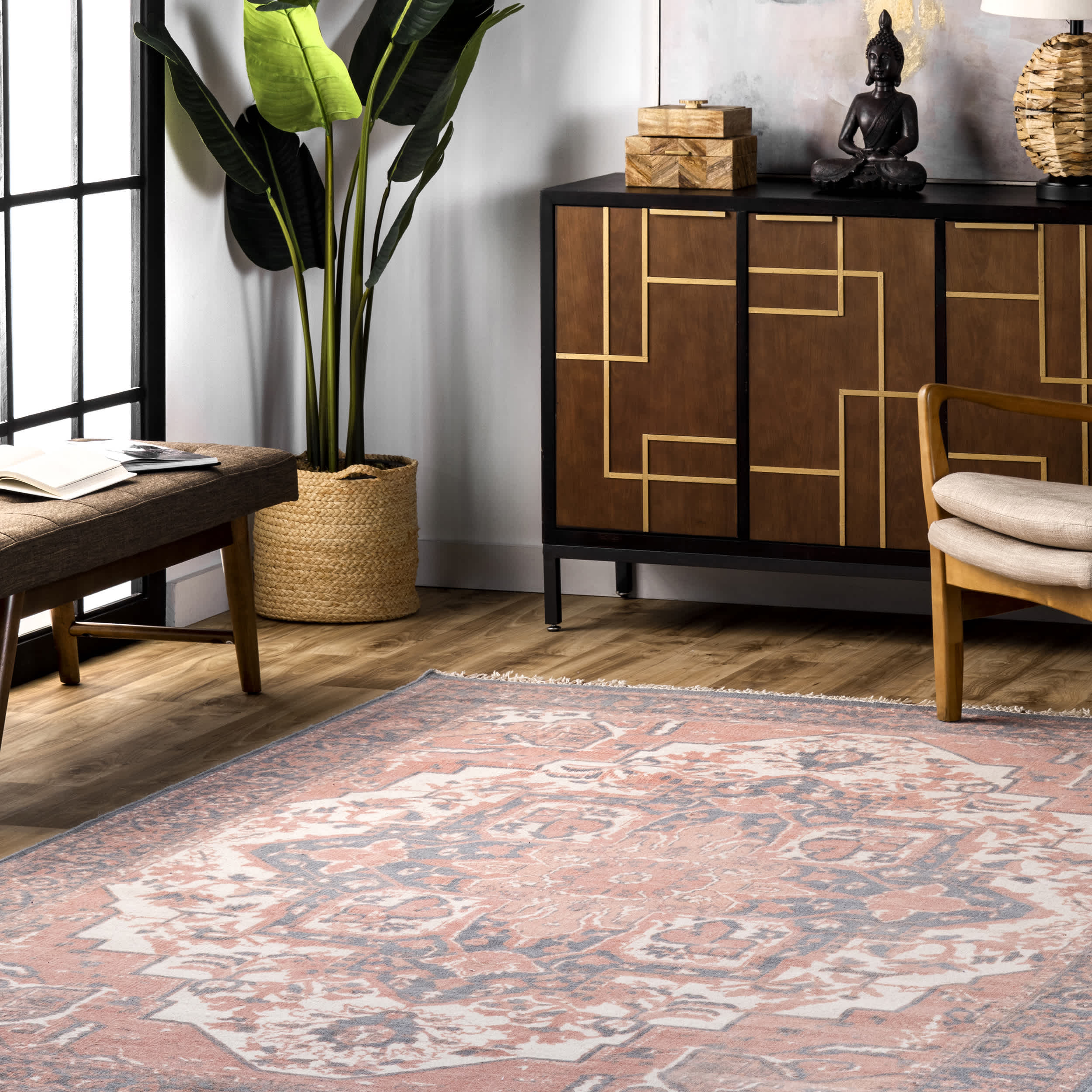 Hand Woven Werner Fringe Area Rug - Image 18