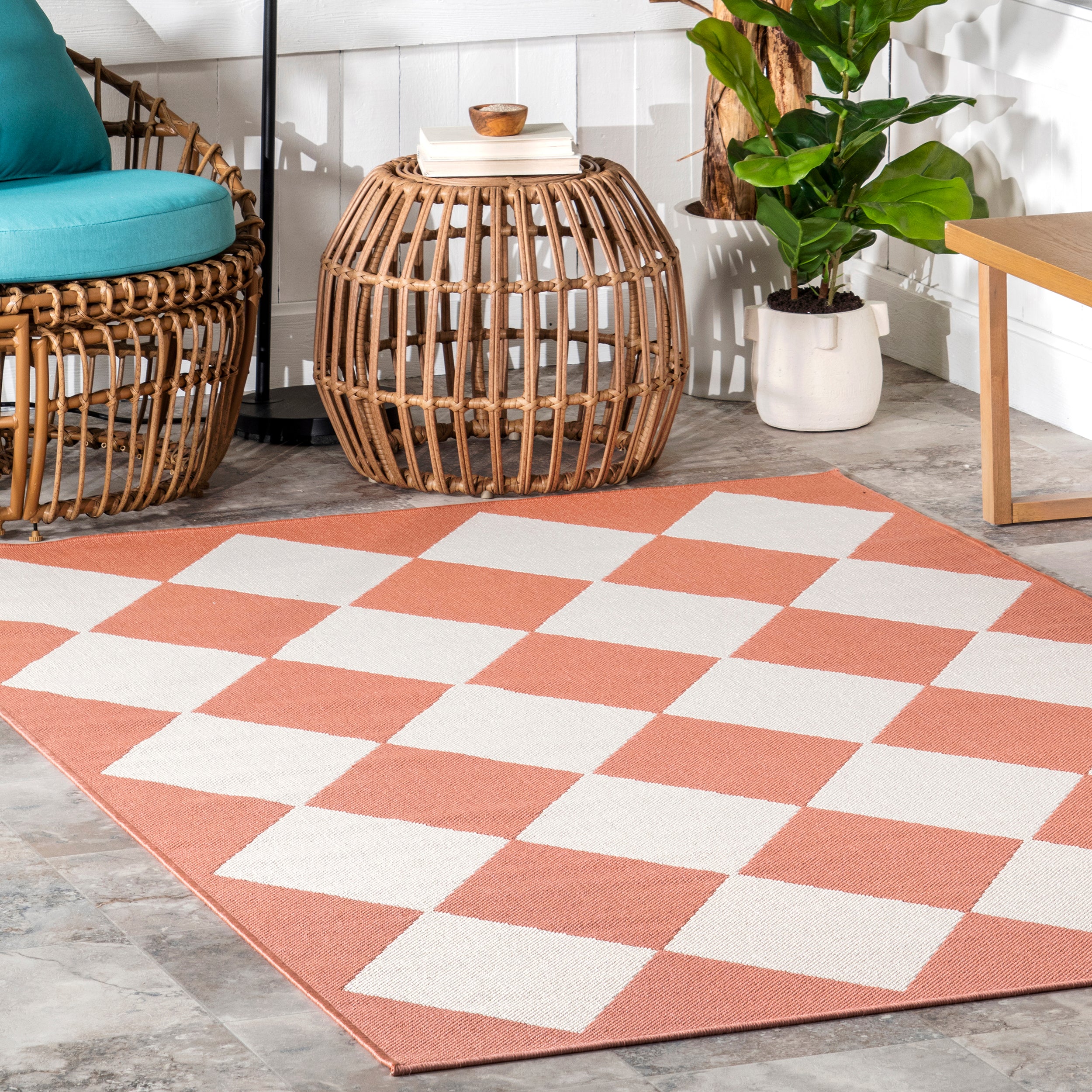 Sabina Diamond Trellis Indoor/Outdoor Area Rug - Image 28