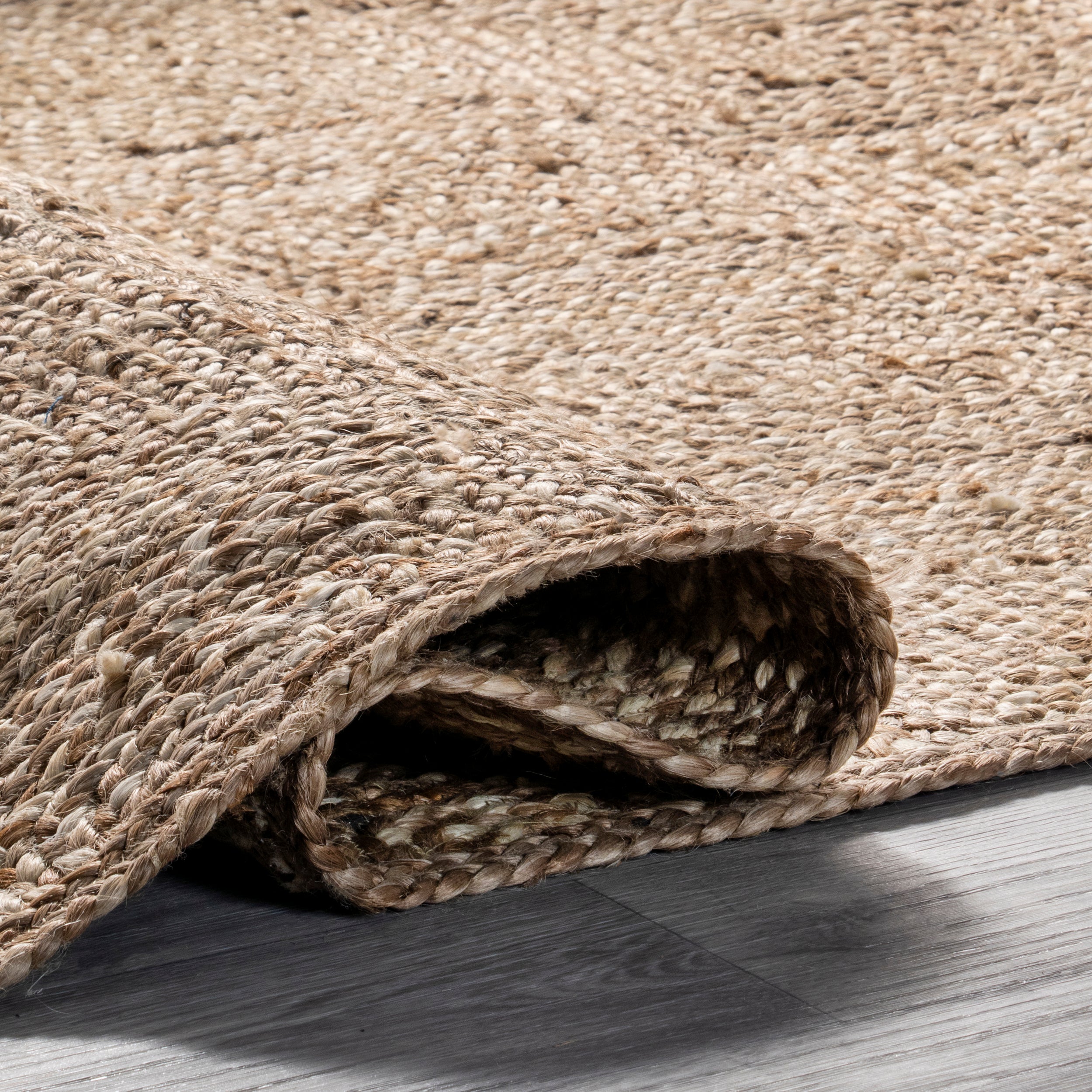 Leva Square Tiled Jute Area Rug - Image 4