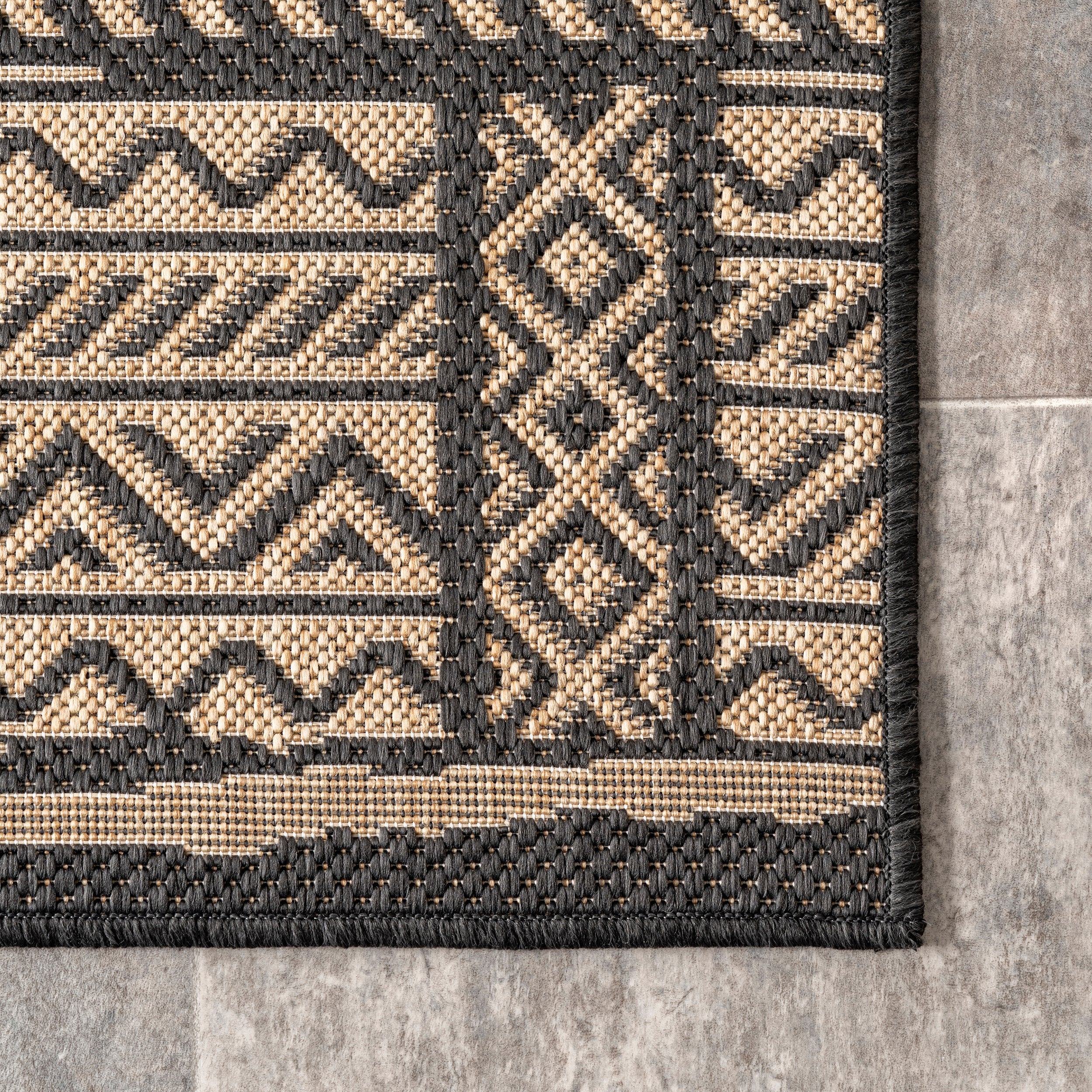 Abbey Tribal Striped Indoor/Outdoor Area Rug - Image 25
