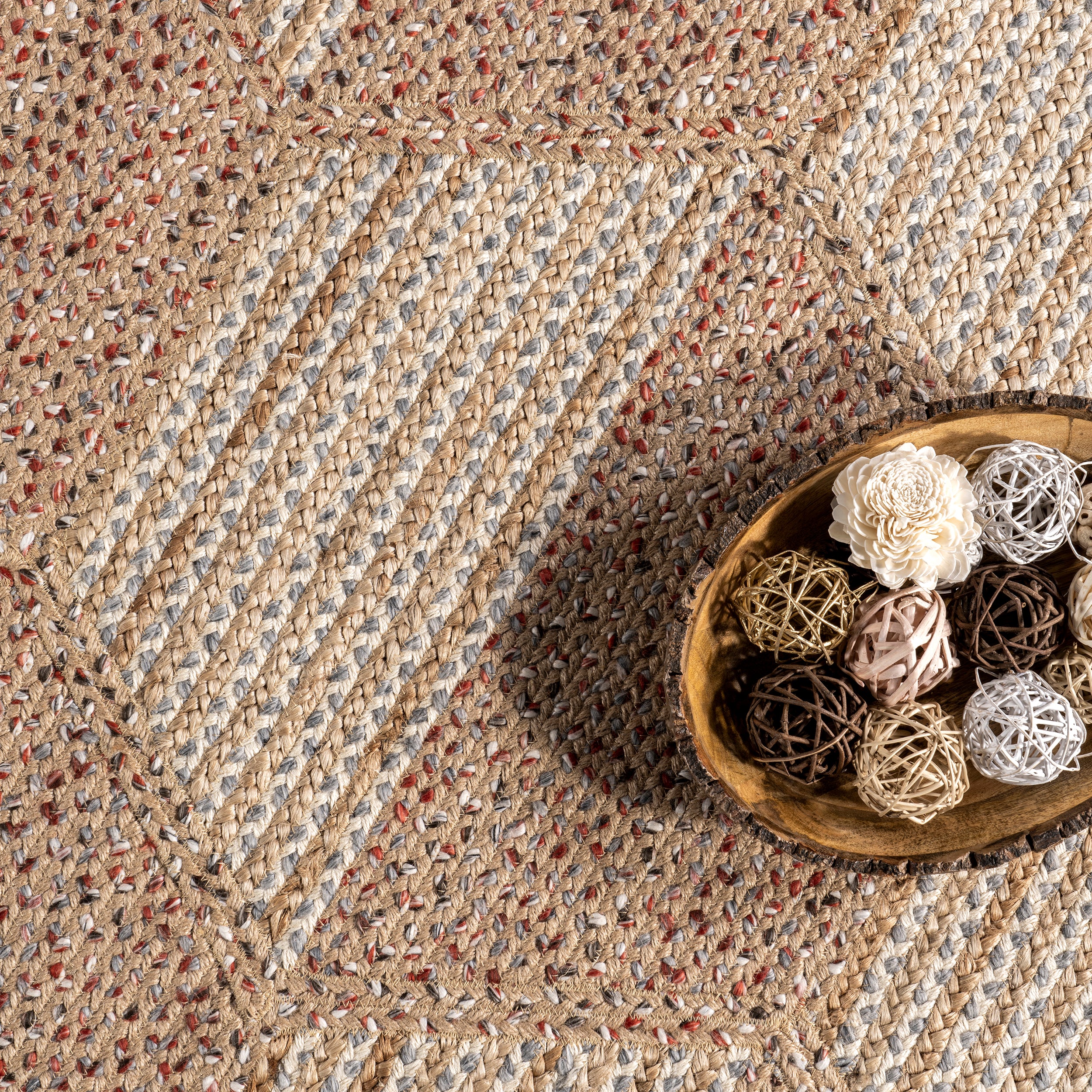 Mitzy Casual Honeycomb Jute Area Rug - Image 6