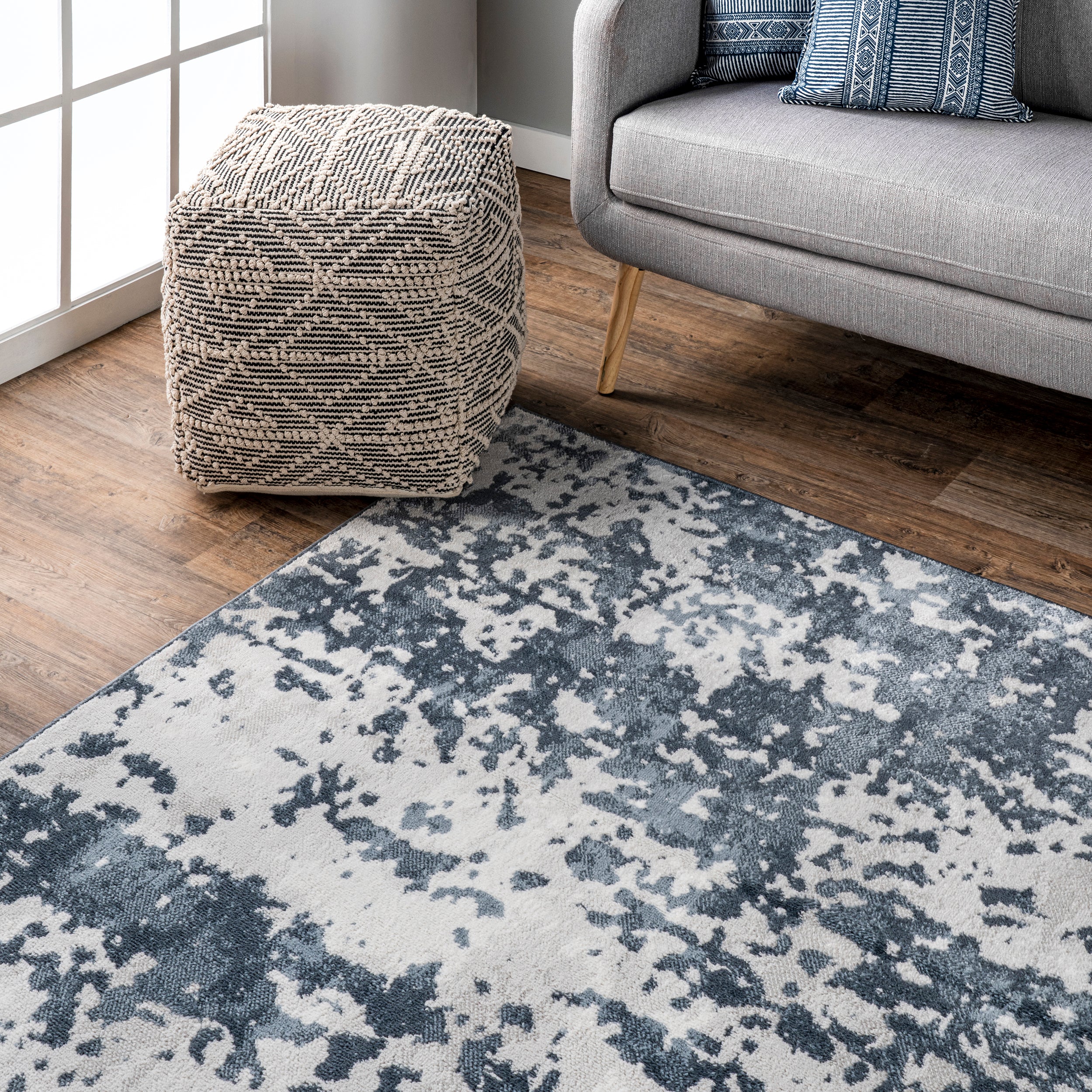 Ginny Contemporary Speckled Abstract Area Rug - Image 9
